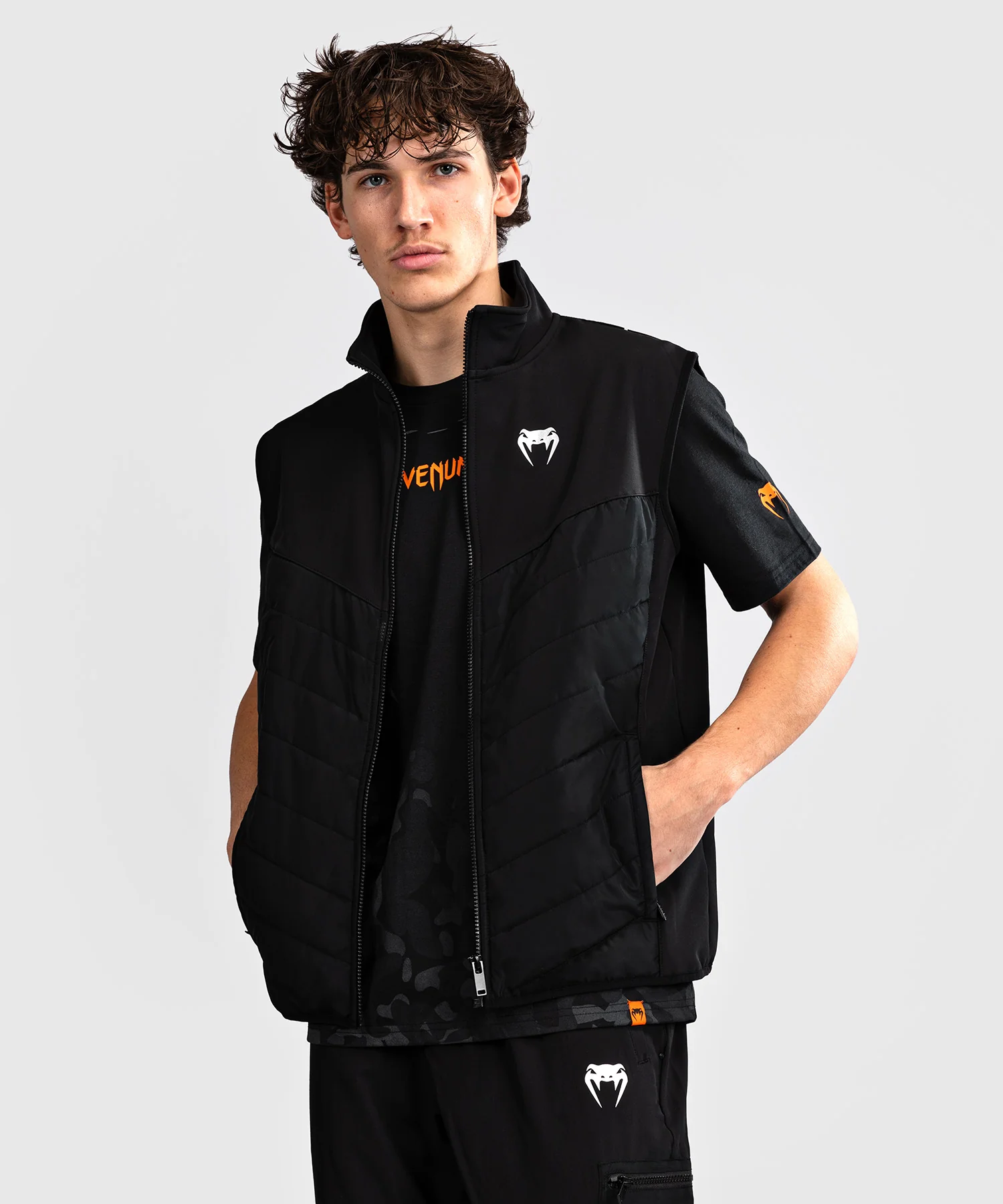 Veste déperlante à manches courtes Venum Paddock - Noir - Image 3