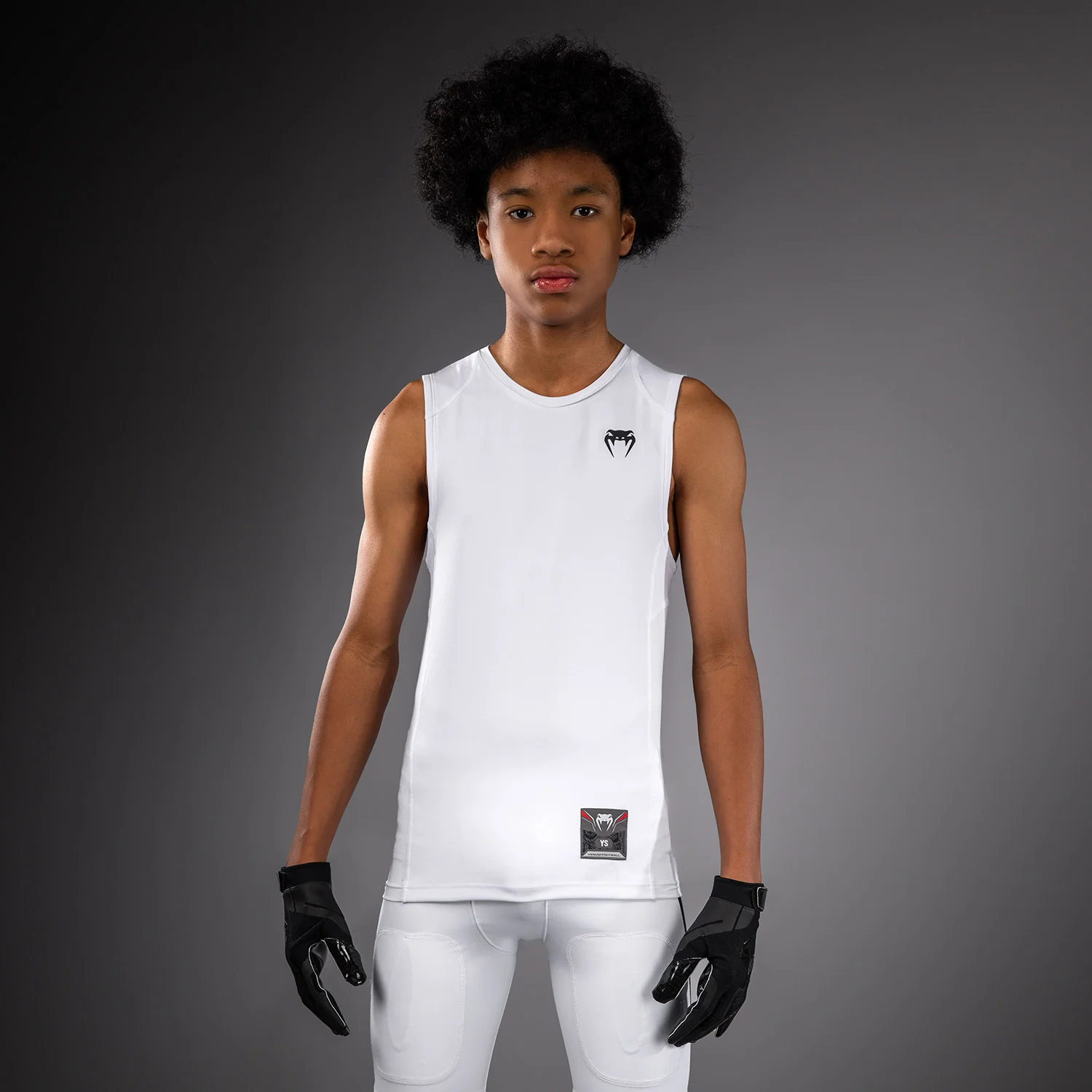 Haut de Compression sans manches pour Enfants Venum Elite Football - Blanc