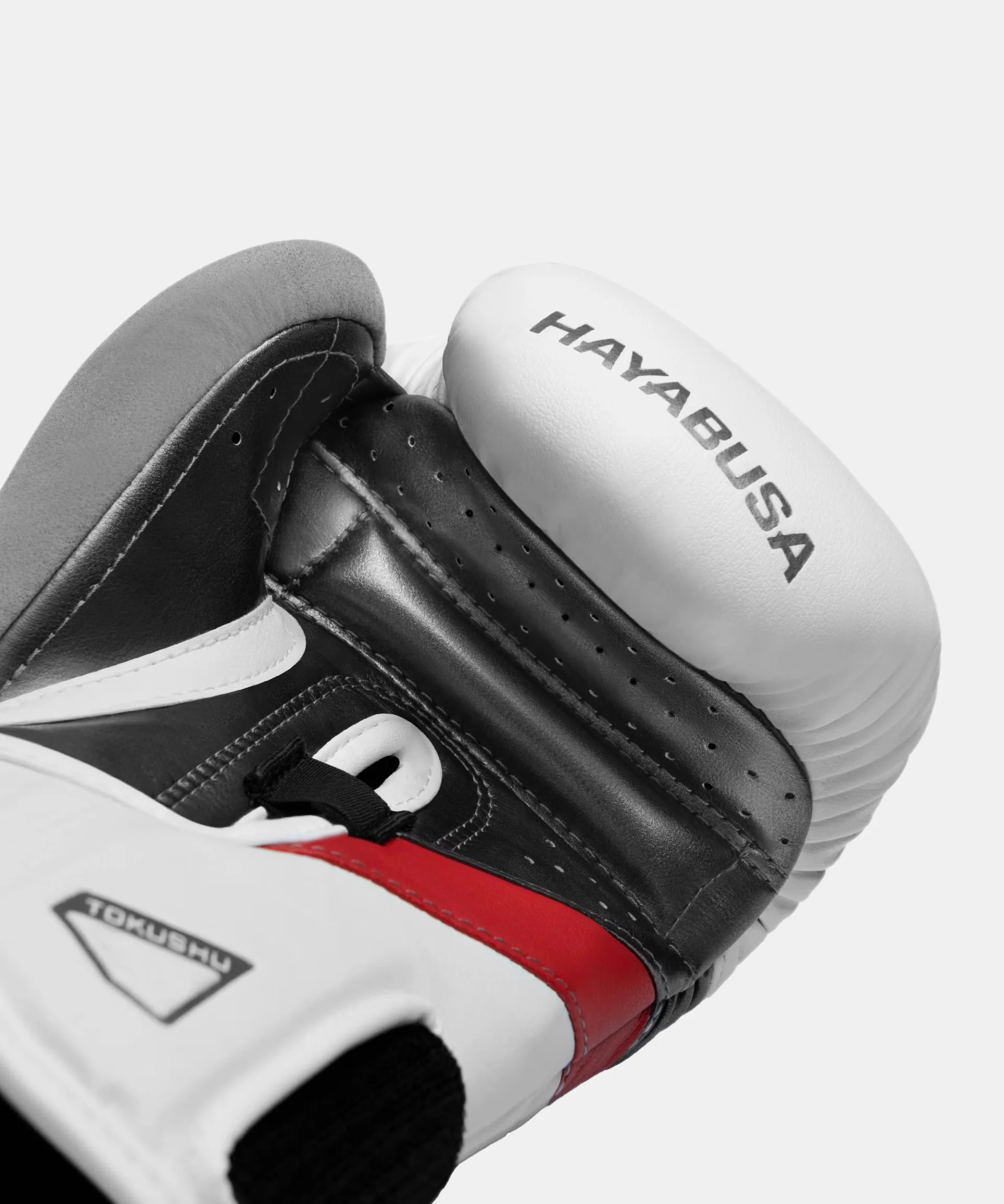 Gants de Boxe Hayabusa T3 - Blanc/Rouge - Image 4