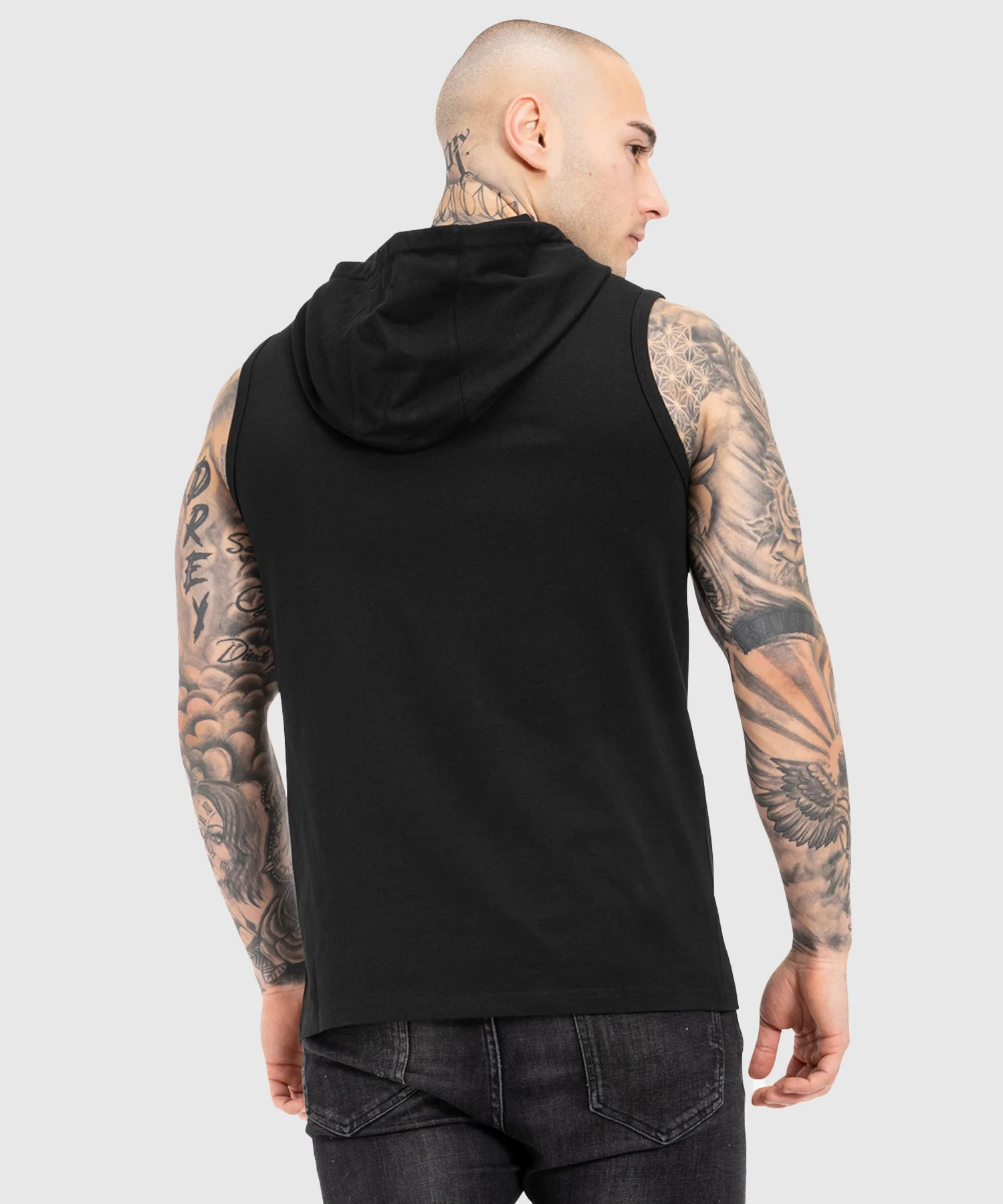 Hoodie Sans Manches Tapout Alemada Hood - Noir/Blanc - Image 2