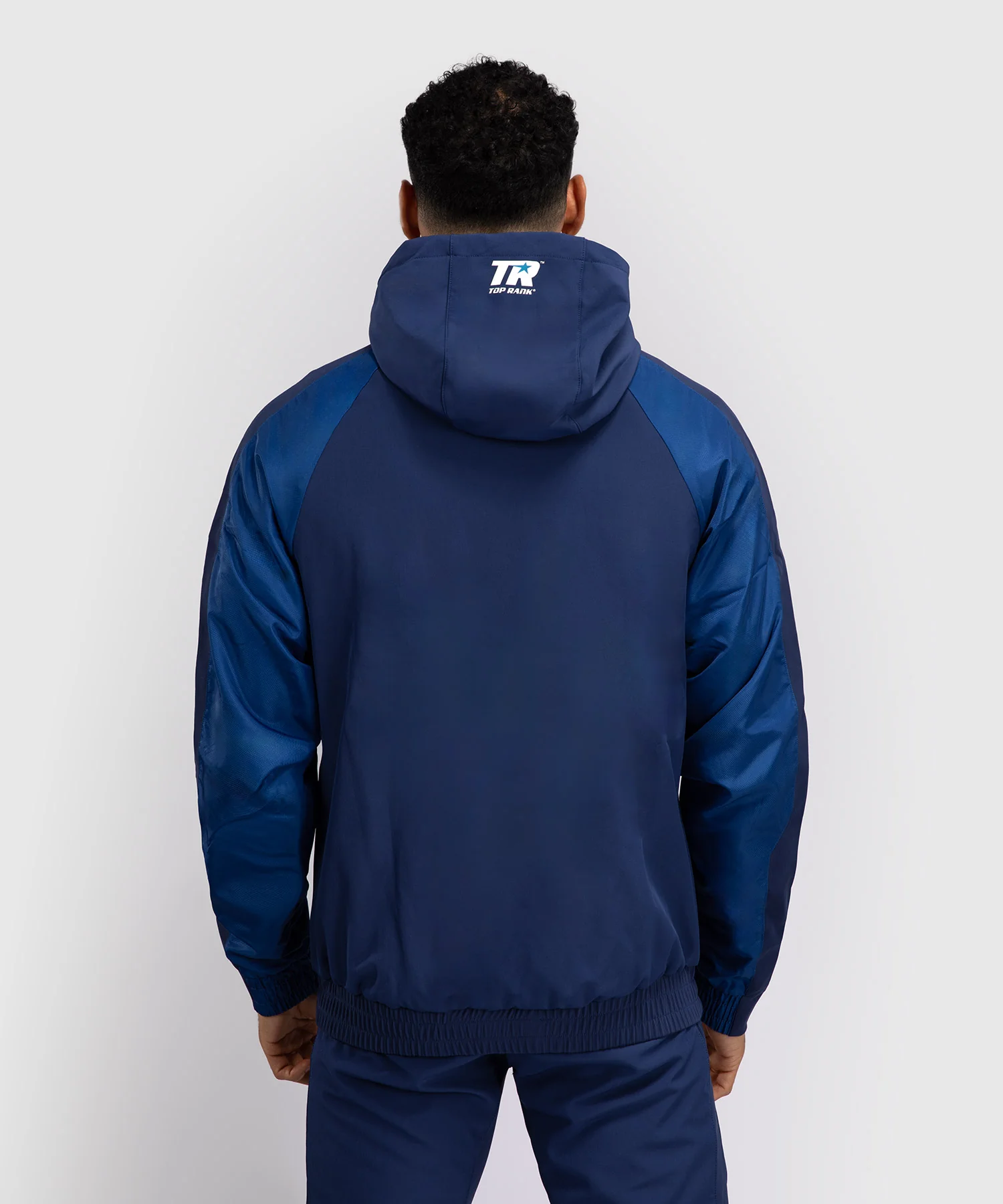 Hoodie Zippé Intégral Venum x Top Rank Original pour Hommes - Bleu Marine - Image 4