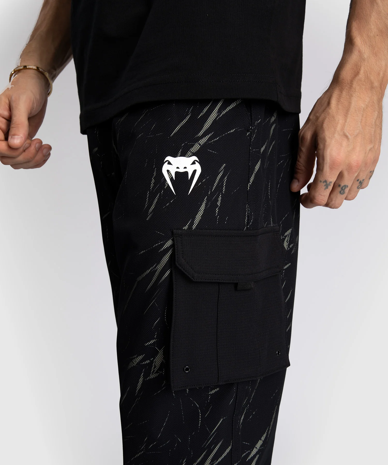Jogging pour Hommes Venum Trooper - Noir/Beige - Image 5