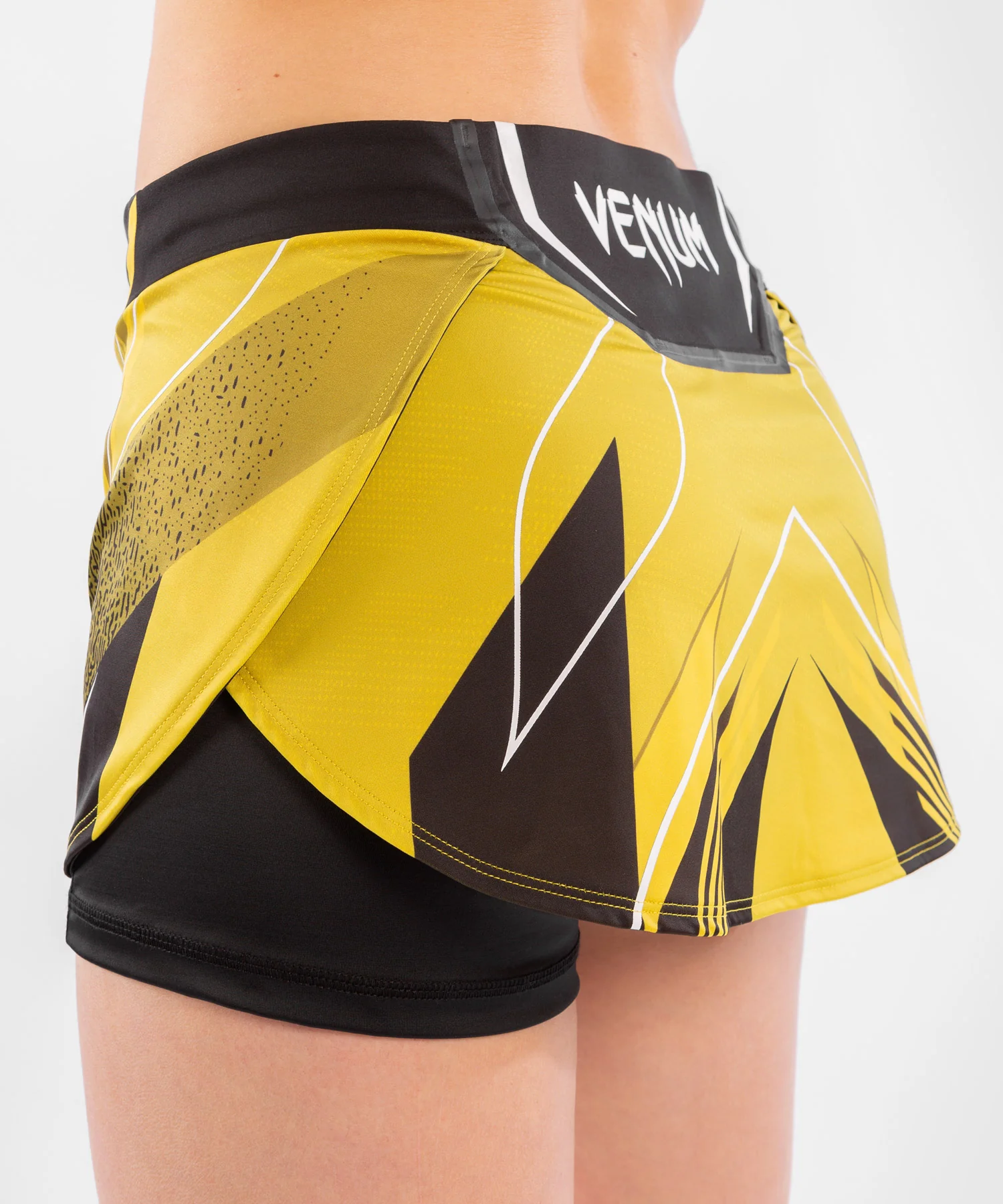 Jupe-Short Femme UFC Venum Authentic Fight Night - Jaune - Image 6