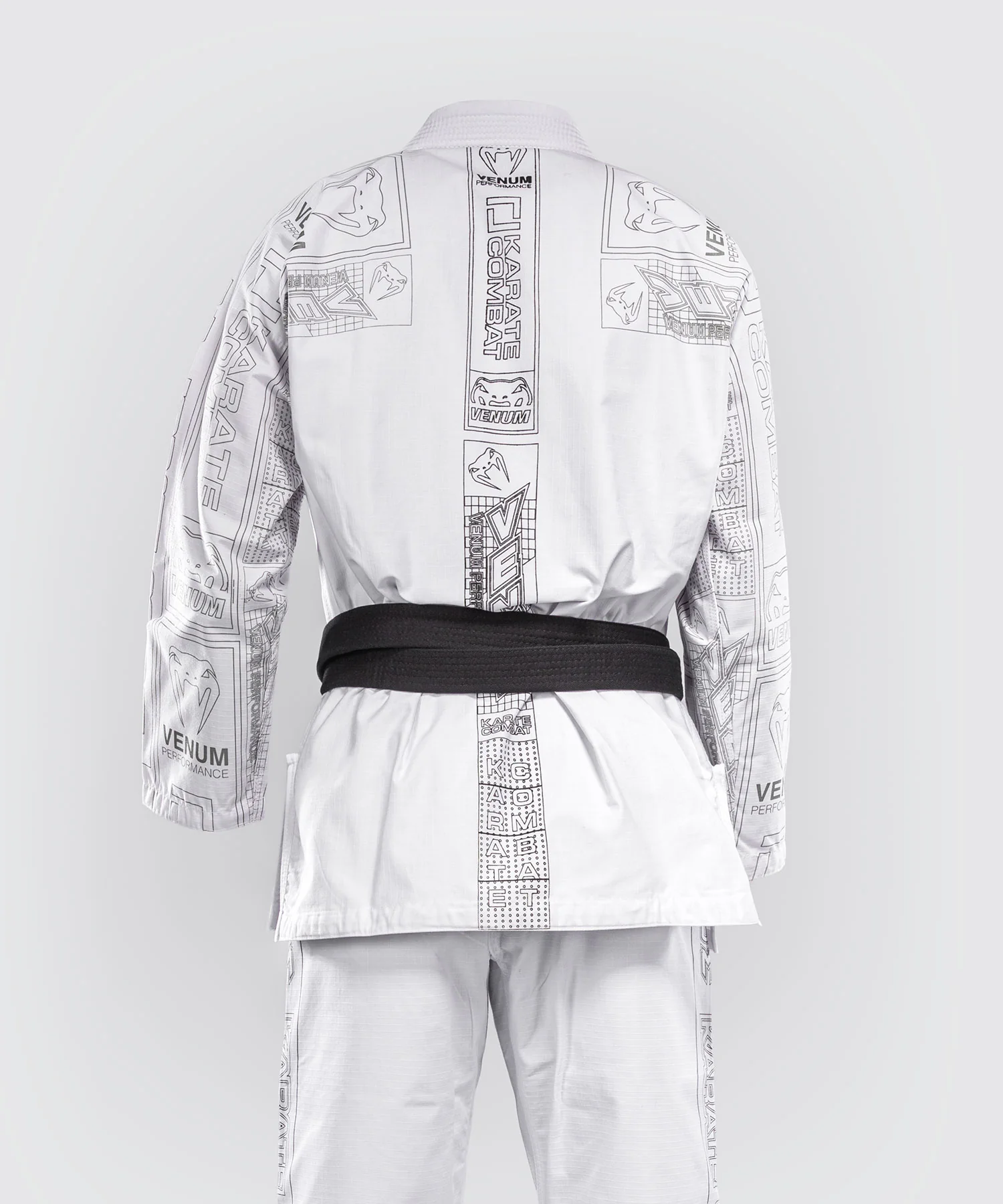 Kimono de JJB Karate Combat by Venum – Blanc/Gris - Image 4