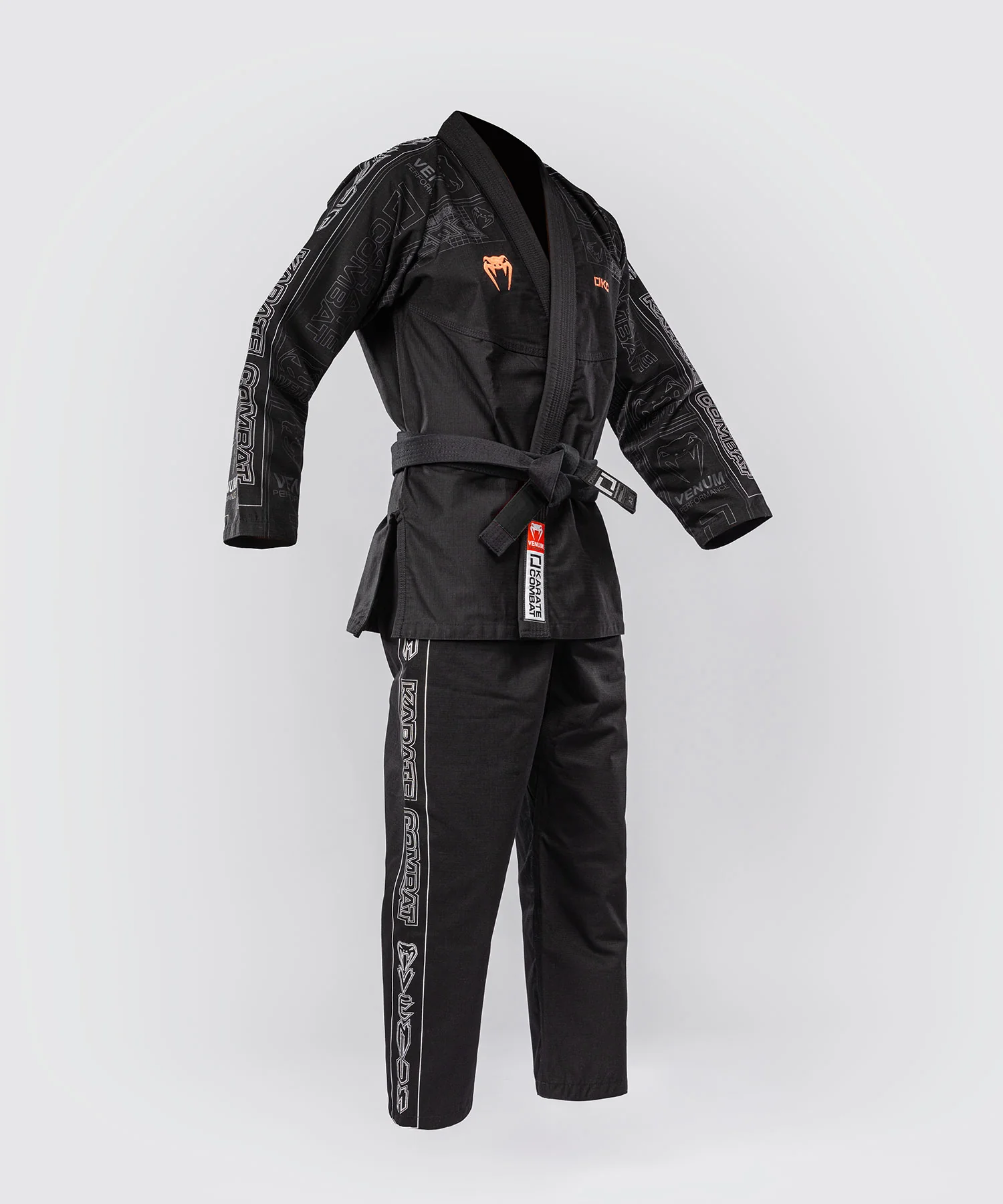 Kimono de JJB Karate Combat by Venum – Noir/Gris - Image 2