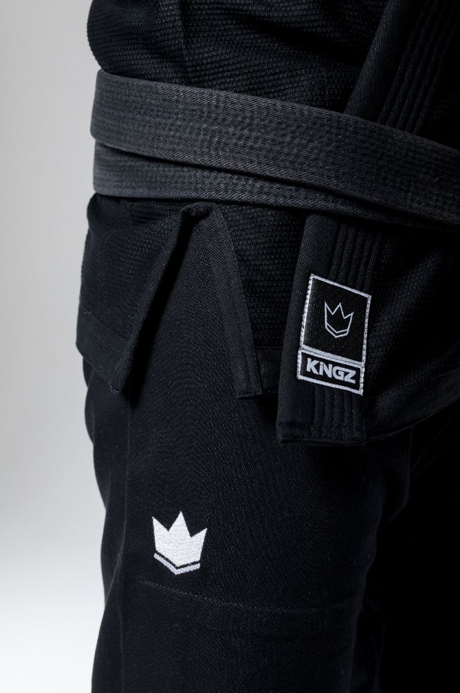Kimono de JJB Kingz The One (ceinture blanche offerte) - Noir - Image 4