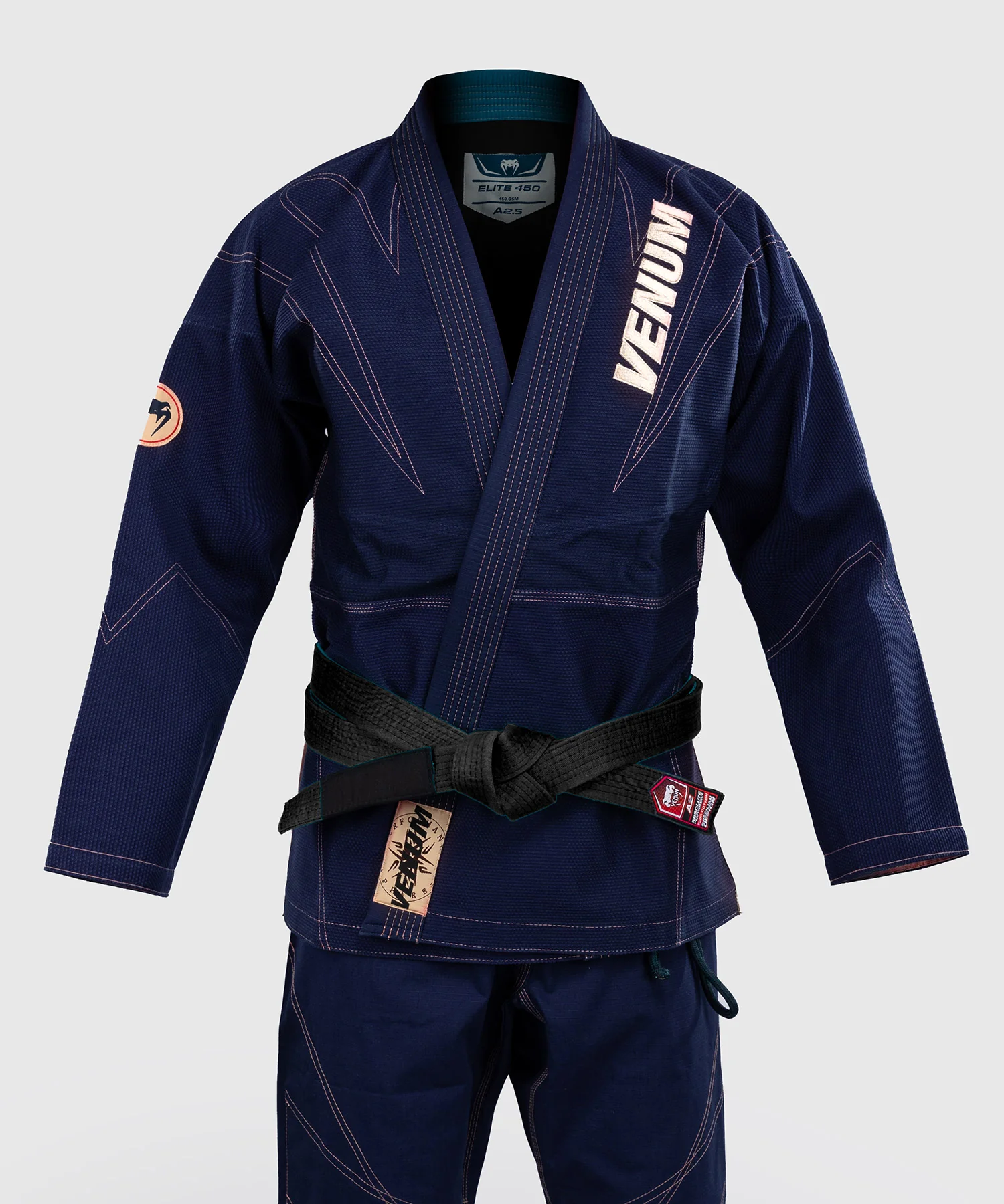 Kimono de JJB Venum Elite 5.0 (450 gsm) - Marine - Image 3