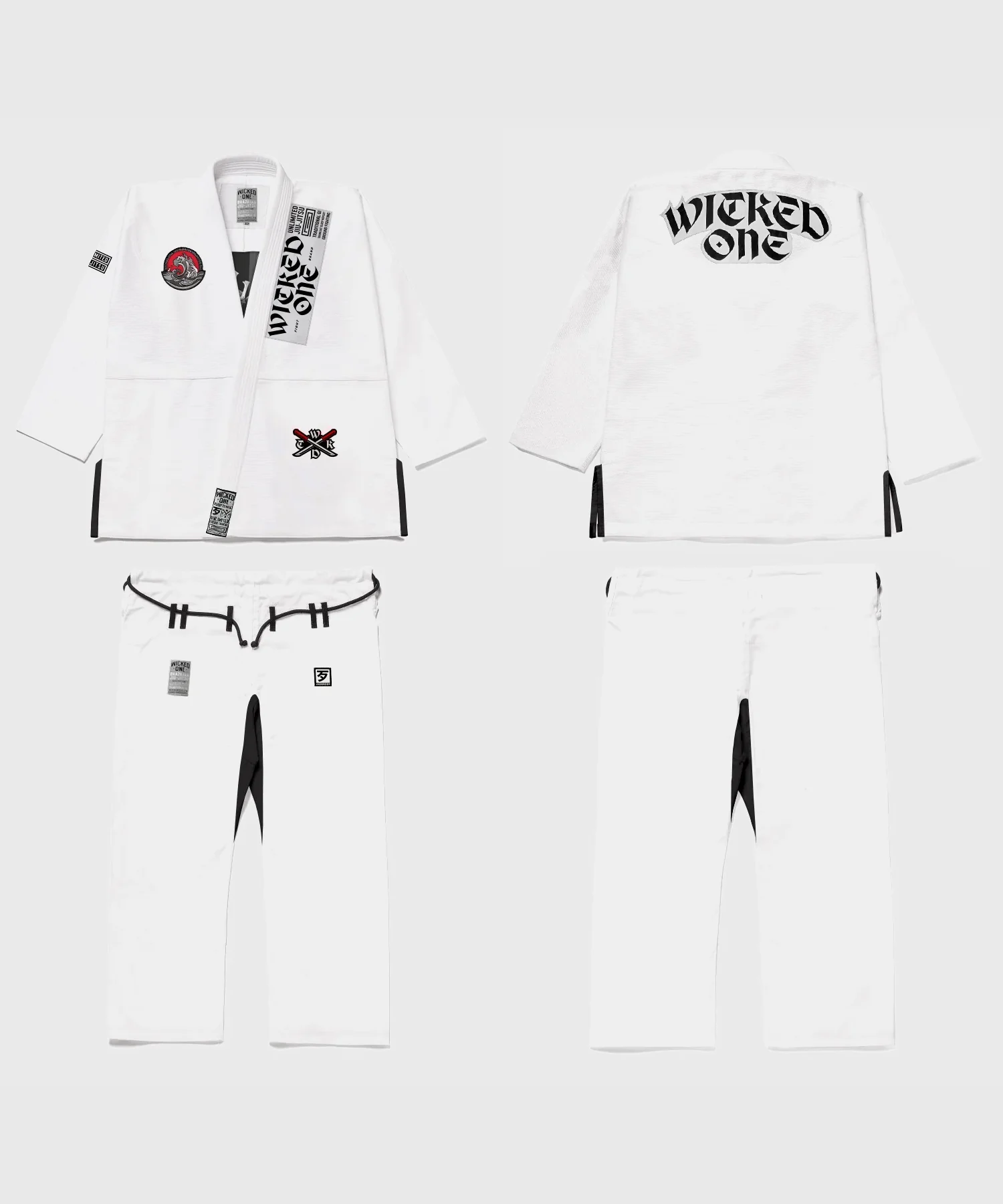 Kimono De JJB Wicked One Samurai - Blanc - Image 4
