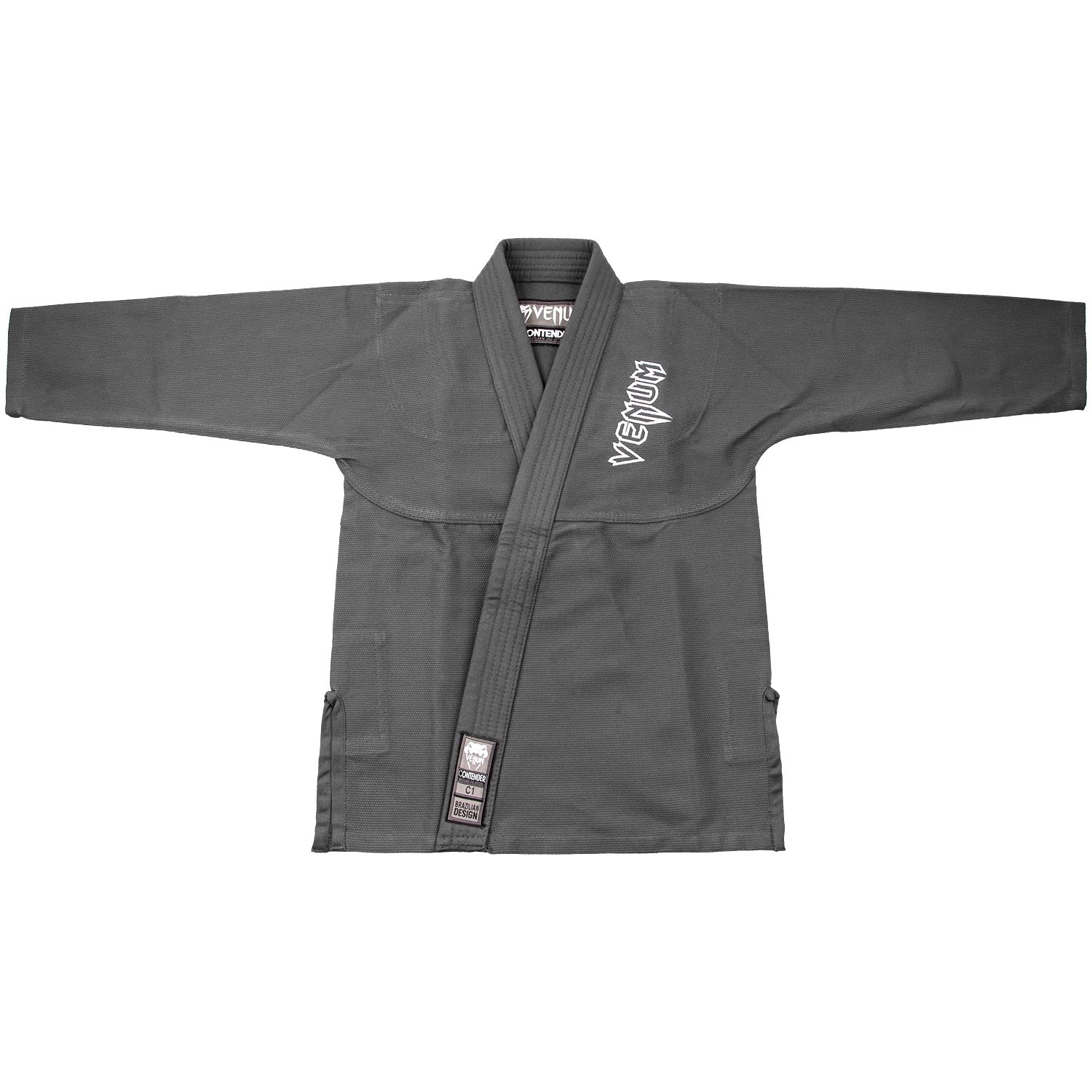 Kimono JJB Gris (Ceinture blanche offerte) Venum Contender pour Enfants - Image 6