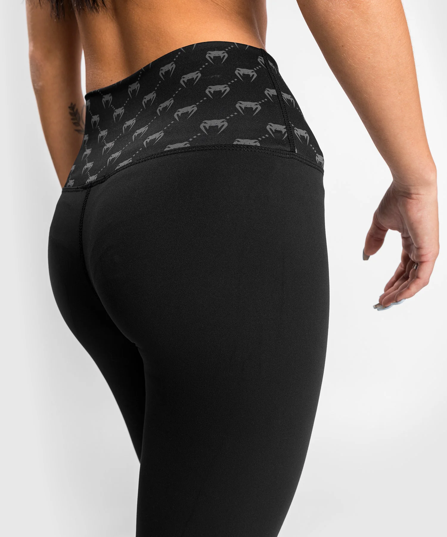 Legging 7/8 Venum Monogram - Pour Femme - Noir/Or Rose - Image 7
