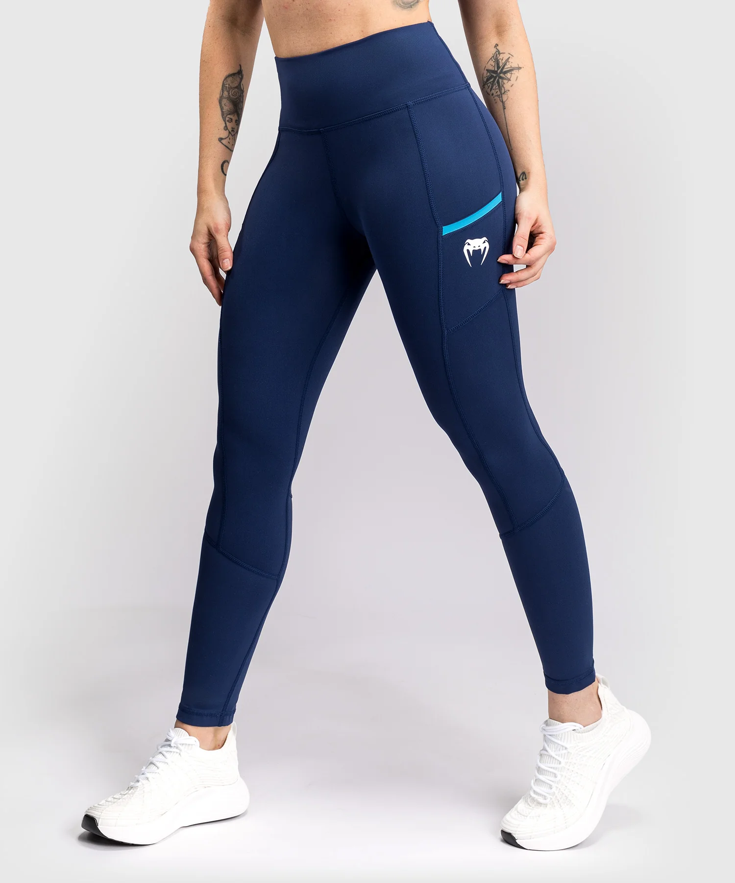 Legging 7/8 Venum x Top Rank Original pour Femmes - Bleu Marine