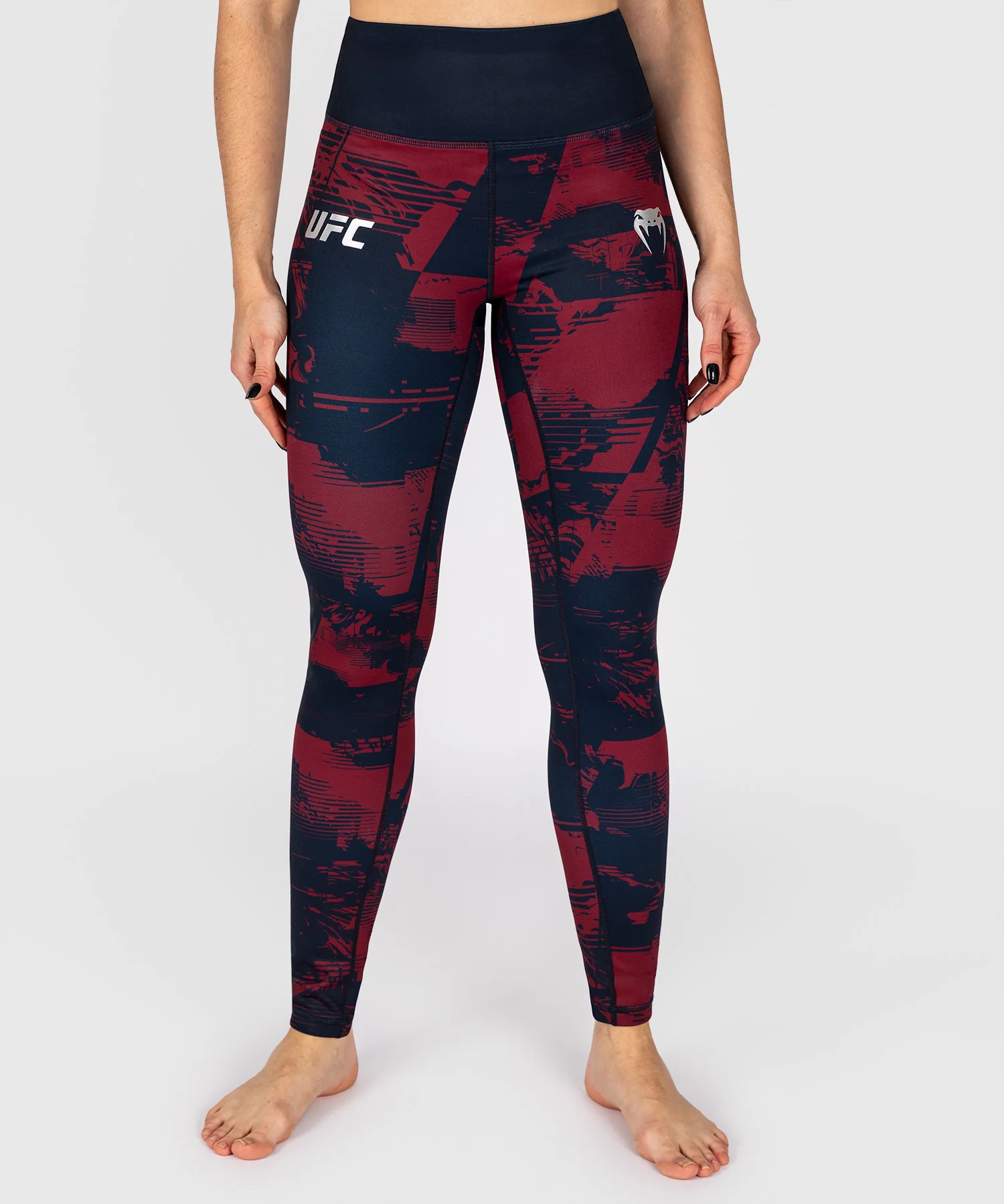 Legging Femme UFC Zenith by Venum Authentic Fight Week - Bleu marine/Bordeaux/Argent
