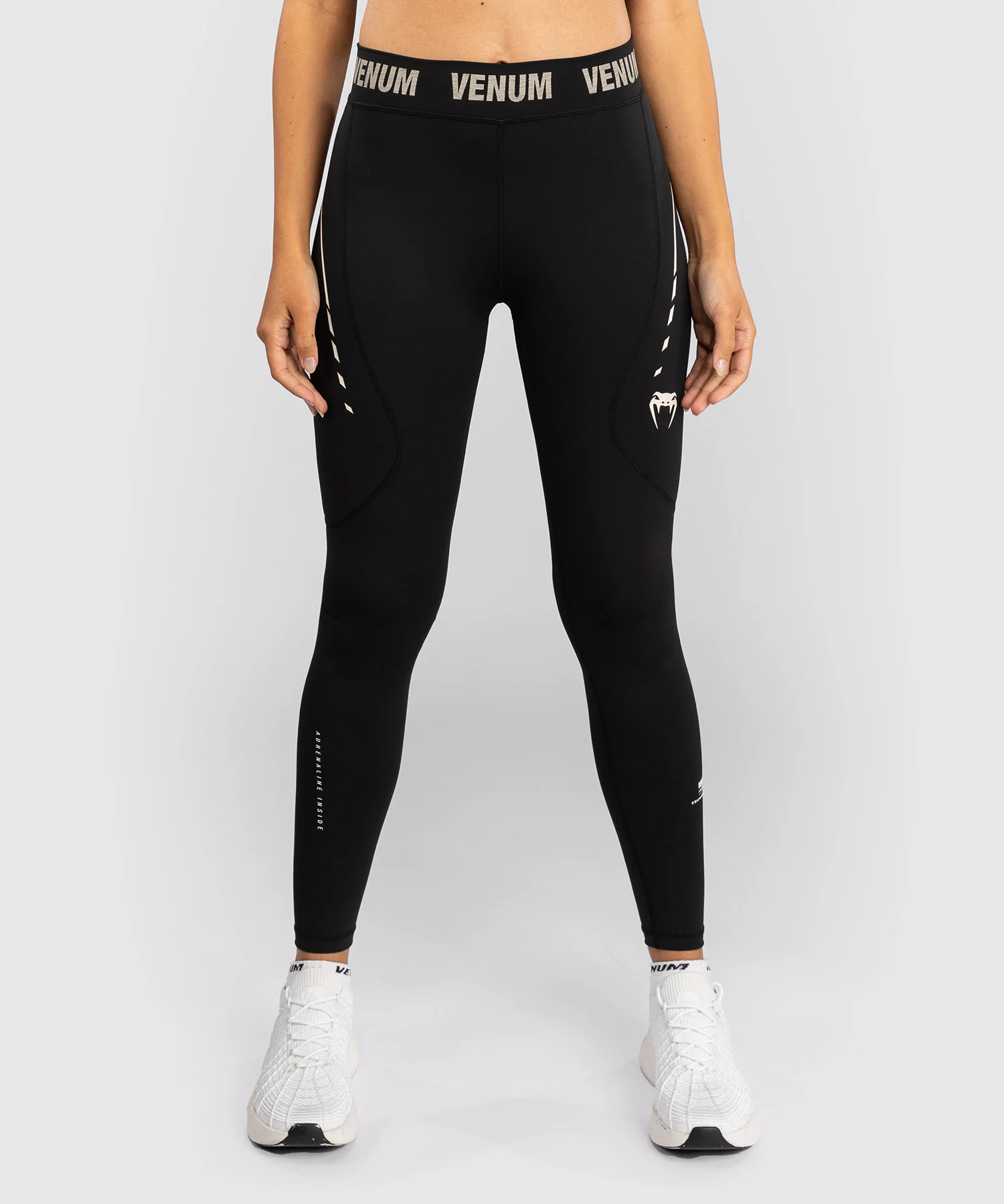 Legging Femme Venum Adrenaline – Noir/Ivoire