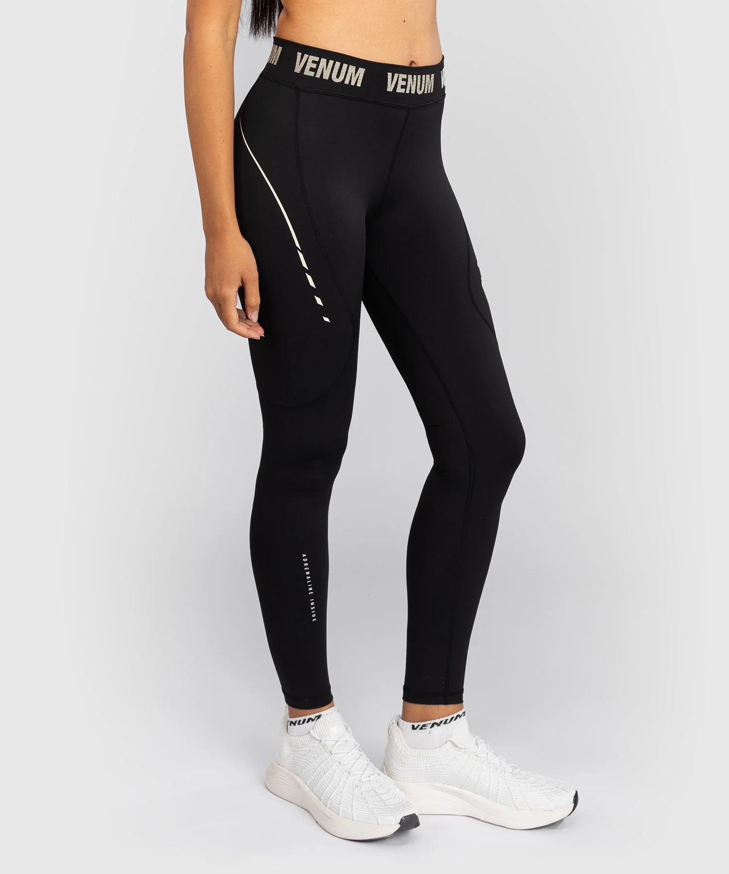 Legging Femme Venum Adrenaline – Noir/Ivoire - Image 2