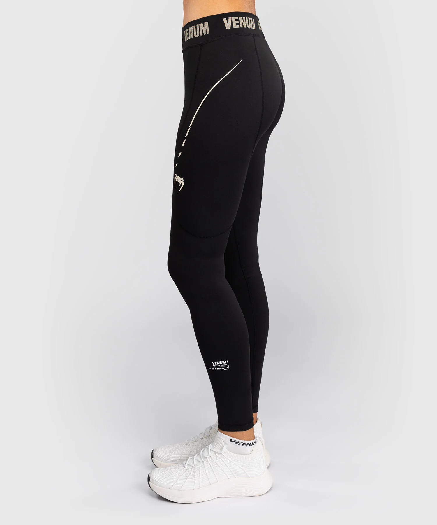 Legging Femme Venum Adrenaline – Noir/Ivoire - Image 3