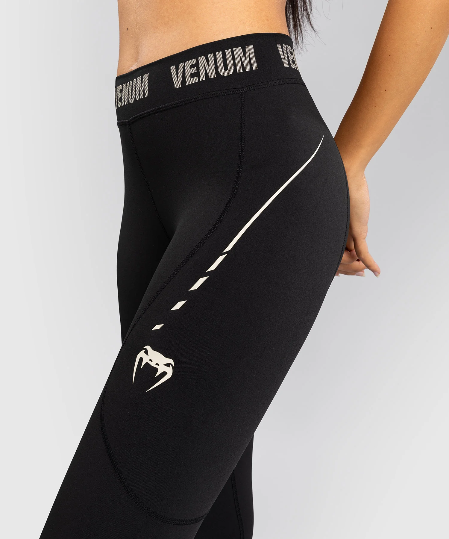 Legging Femme Venum Adrenaline – Noir/Ivoire - Image 6