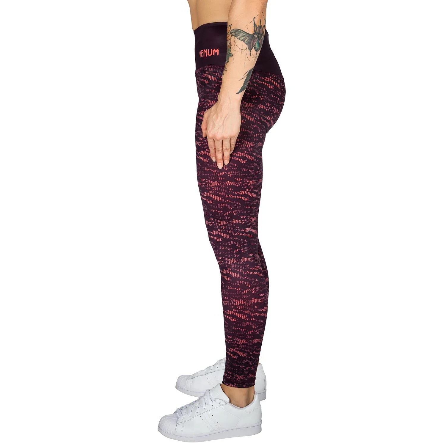 Legging Femme Venum Camoline - Noir/Corail - Exclusivité - Image 3