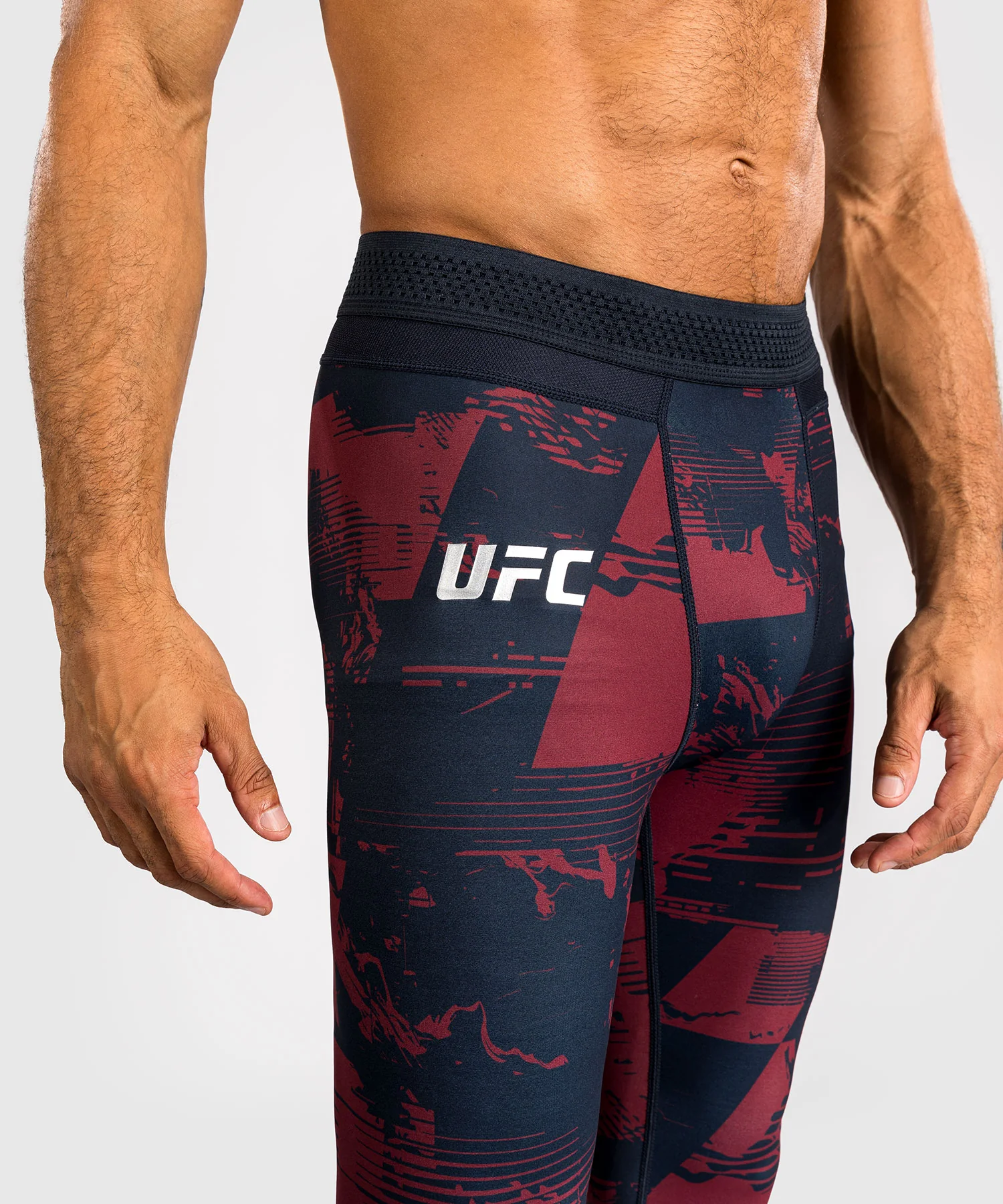 Legging Performance Homme UFC Zenith by Venum Authentic Fight Week - Bleu marine/Bordeaux/Argent - Image 5