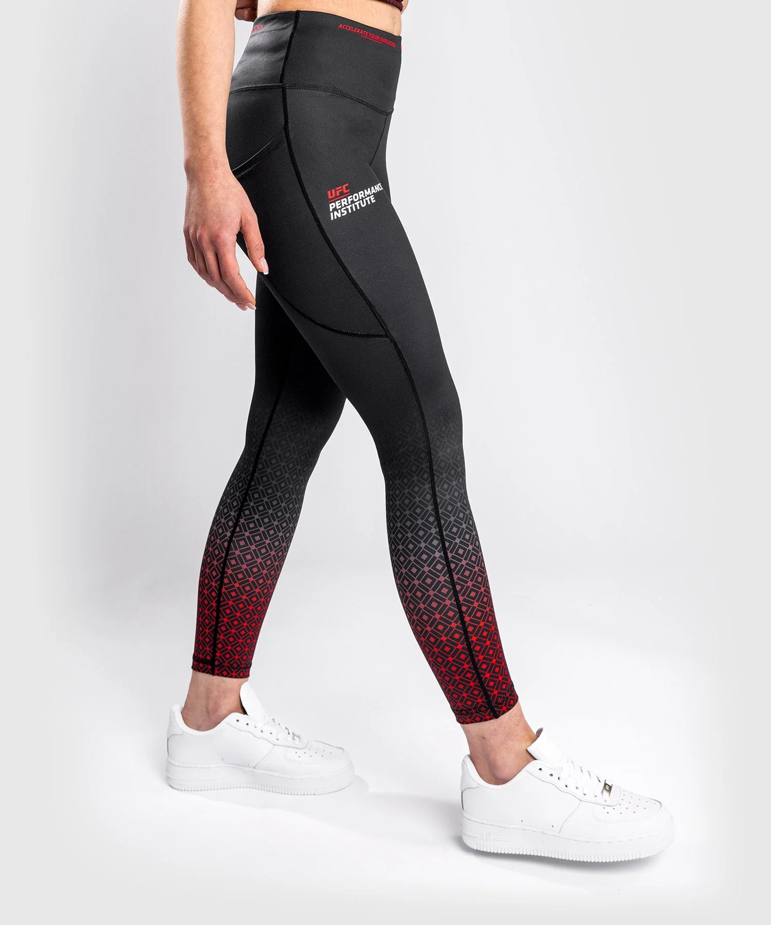 Legging UFC Venum Performance Institute - Noir/Rouge - Image 4
