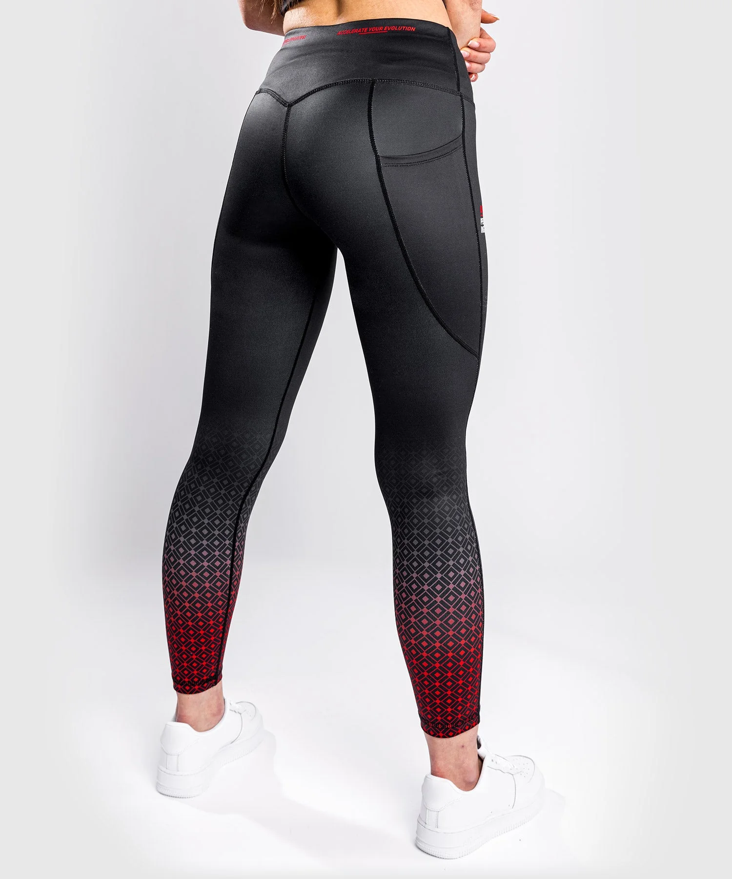 Legging UFC Venum Performance Institute - Noir/Rouge - Image 5