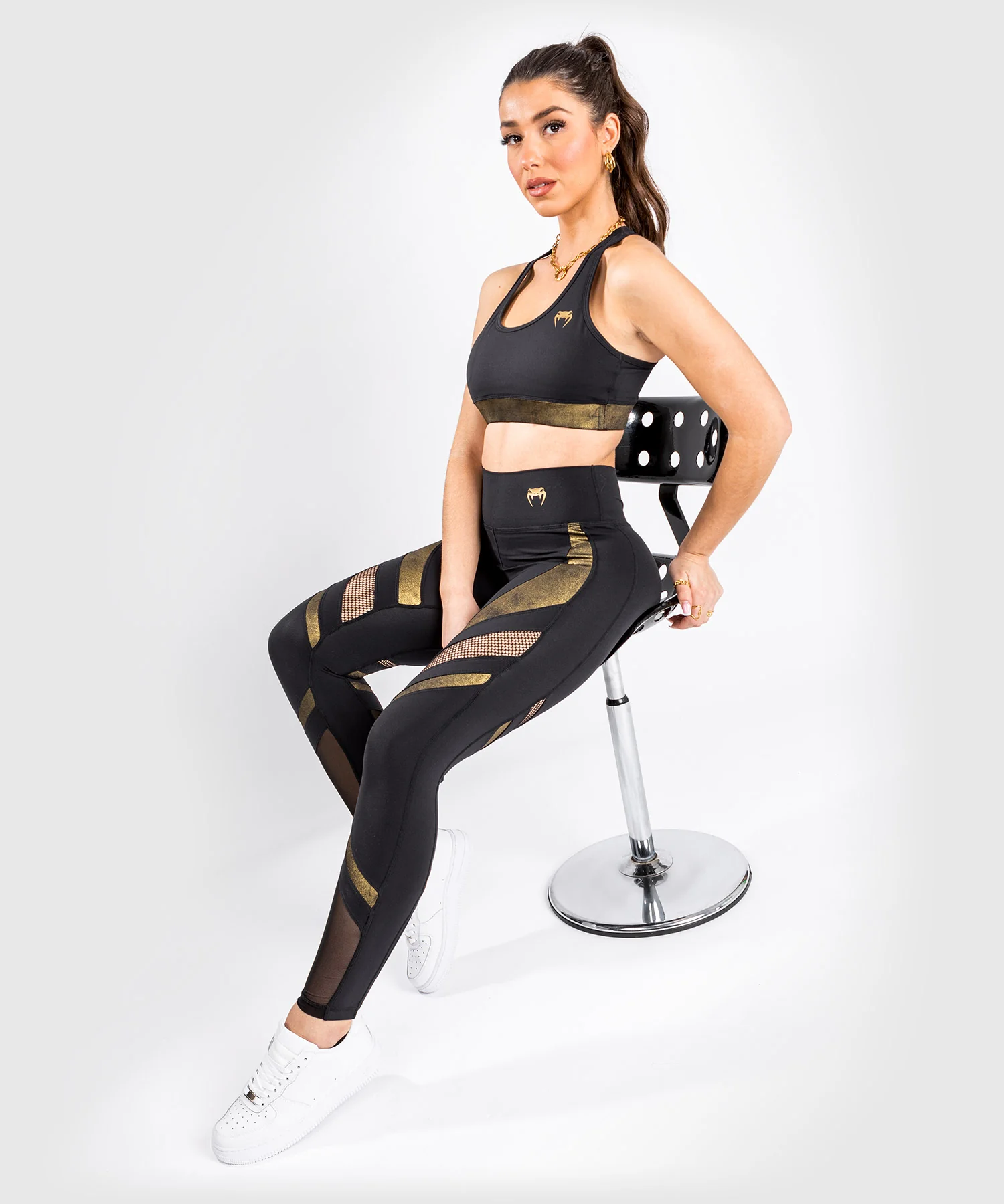 Legging Venum Lightning 7/8 - Noir/Or - Image 4