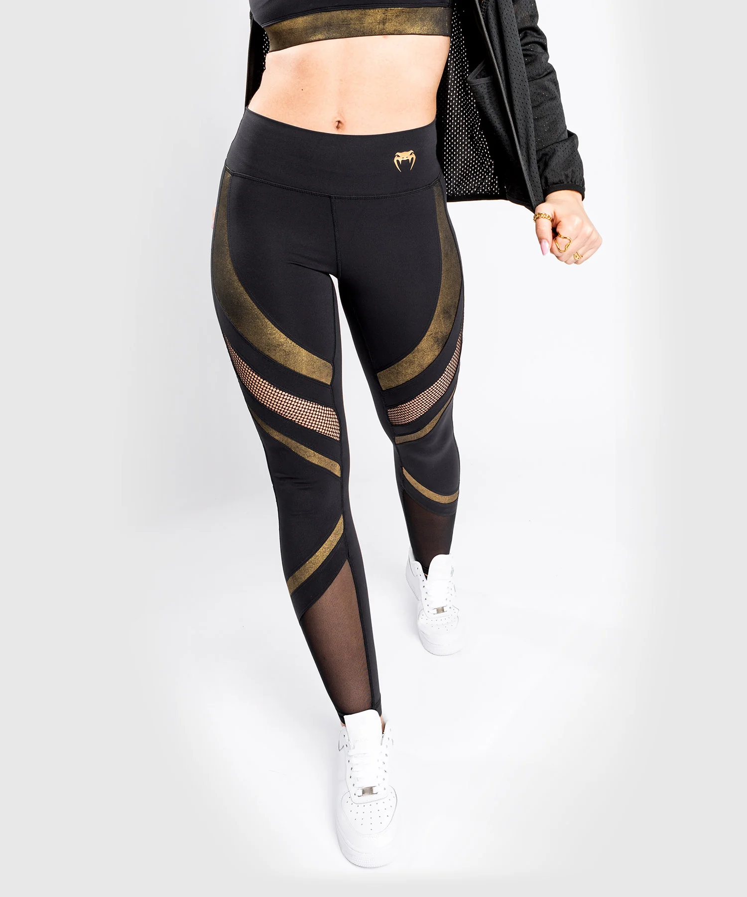 Legging Venum Lightning - Pour Femme - Noir/Or - Image 2