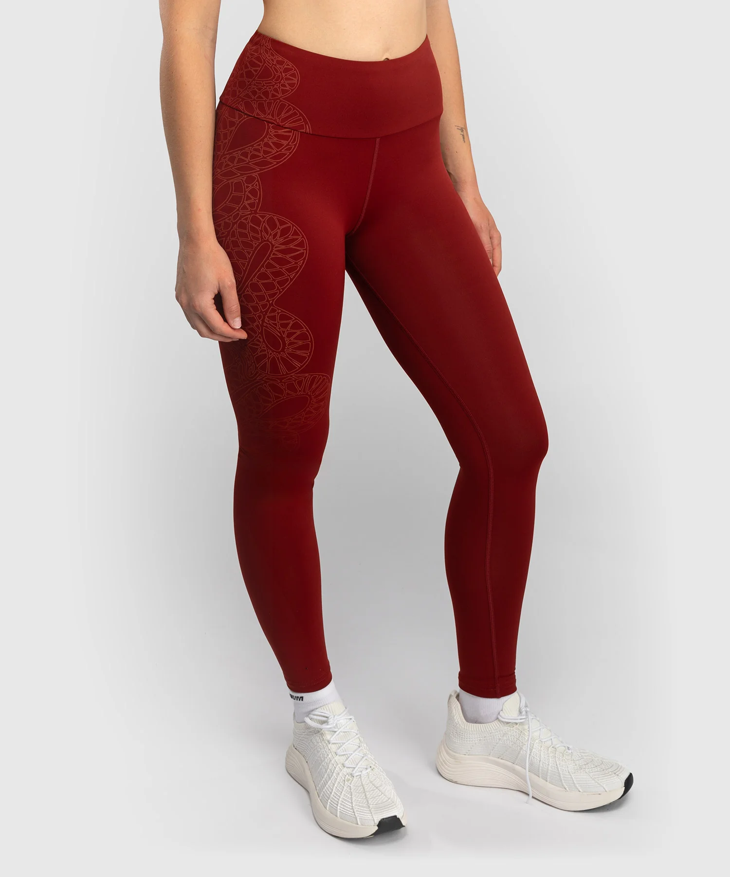 Legging Venum Serpenti – Bordeaux/Ivoire - Image 4