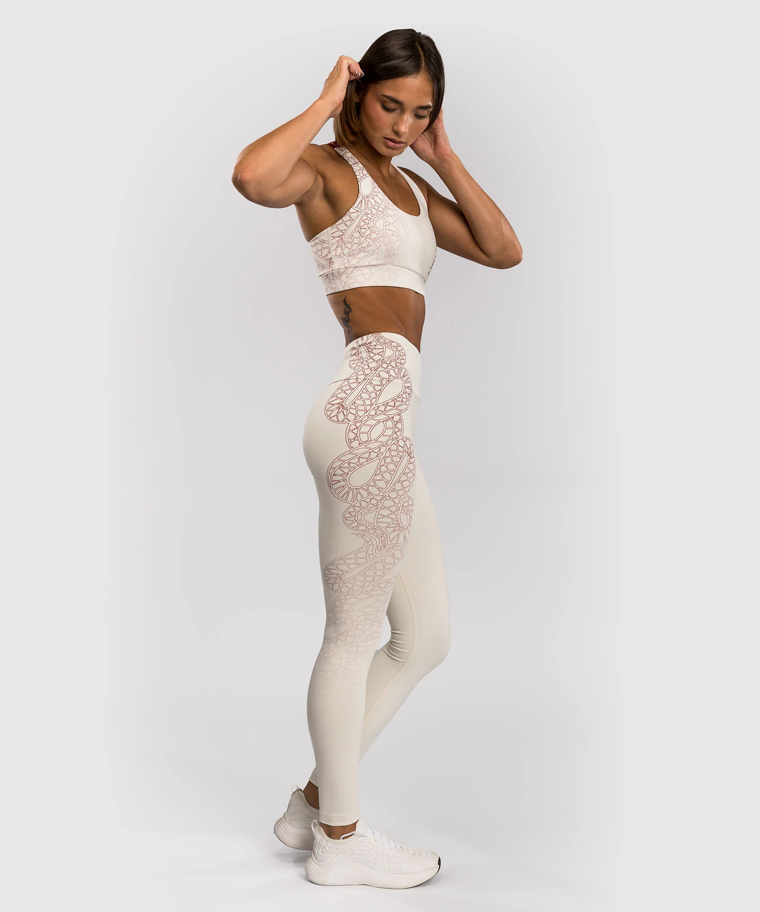 Legging Venum Serpenti – Ivoire/Bordeaux - Image 7