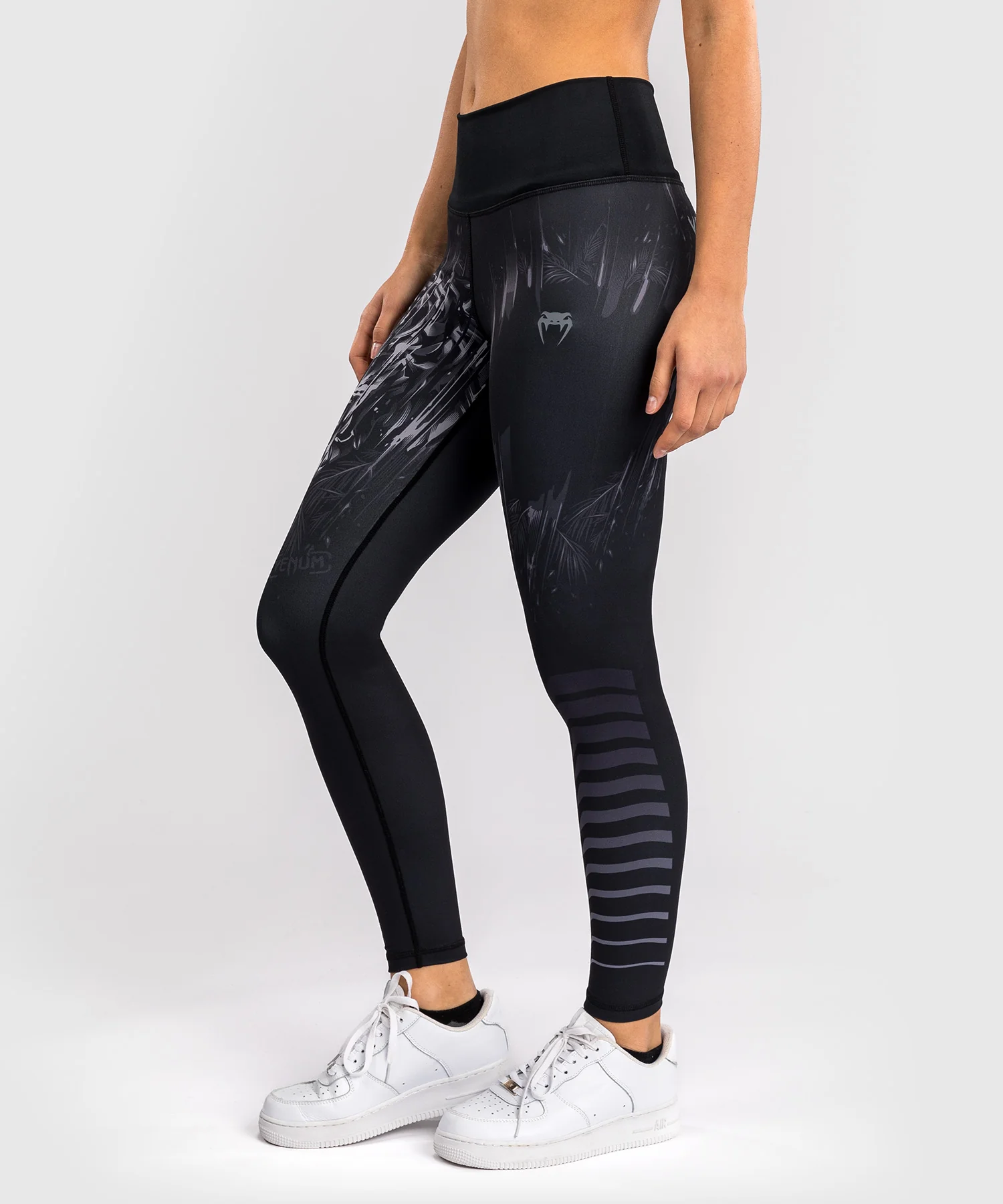 Legging Venum Tiger pour Femmes - Noir/Argent - Image 2