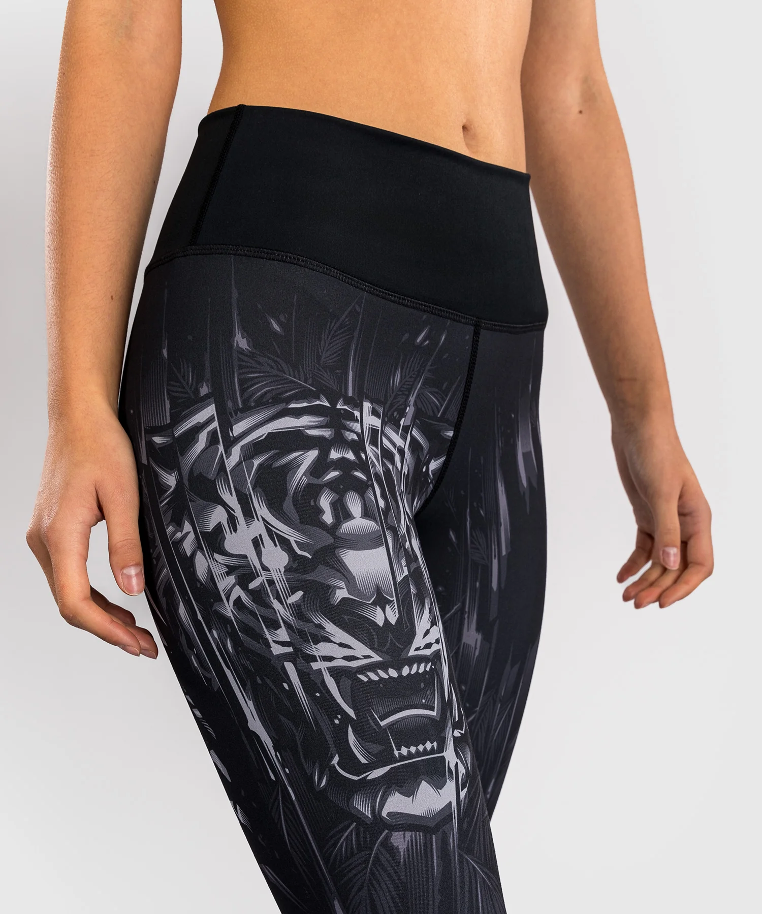 Legging Venum Tiger pour Femmes - Noir/Argent - Image 5