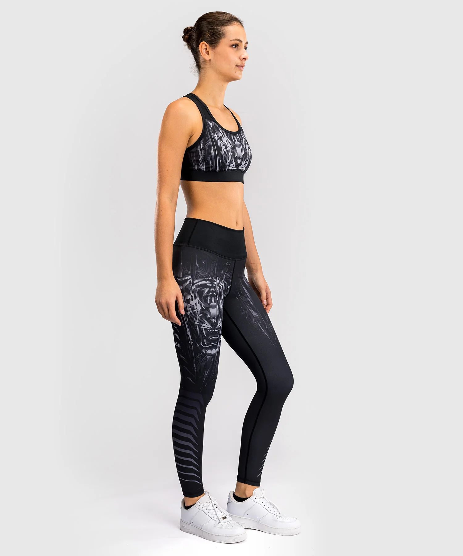 Legging Venum Tiger pour Femmes - Noir/Argent - Image 7