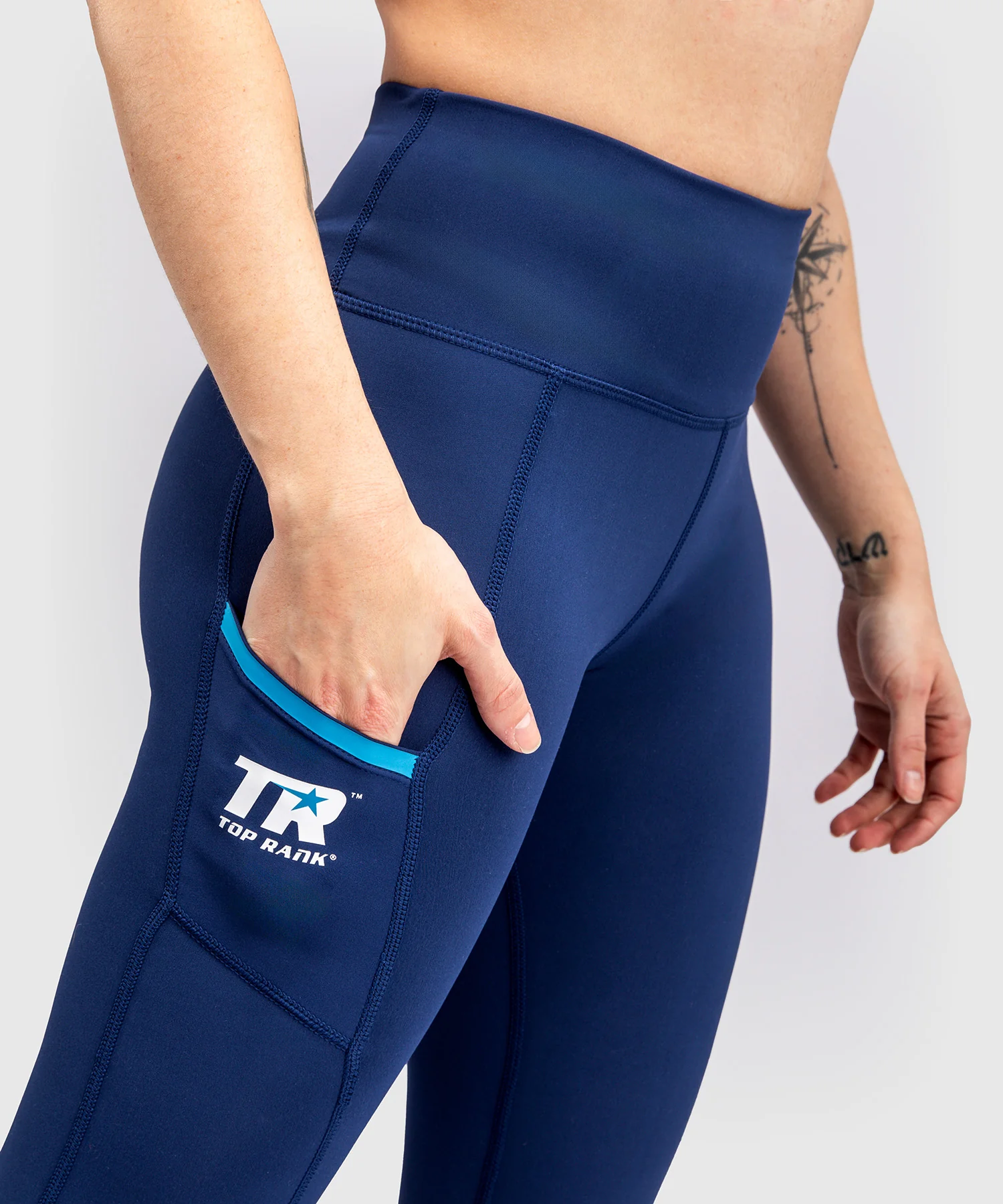Legging Venum x Top Rank Original pour Femmes - Bleu Marine - Image 4