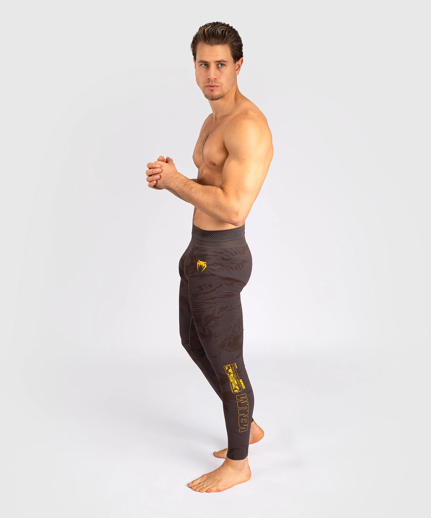 Leggings Performance pour Hommes UFC Fusion by Venum Fight Week - Marron Terrestre - Image 4