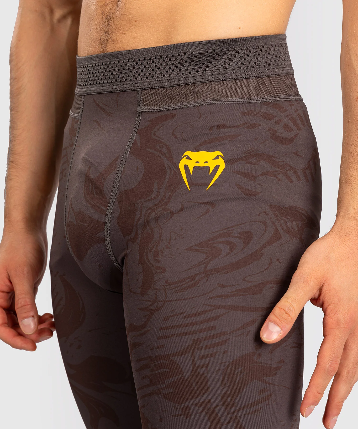 Leggings Performance pour Hommes UFC Fusion by Venum Fight Week - Marron Terrestre - Image 7
