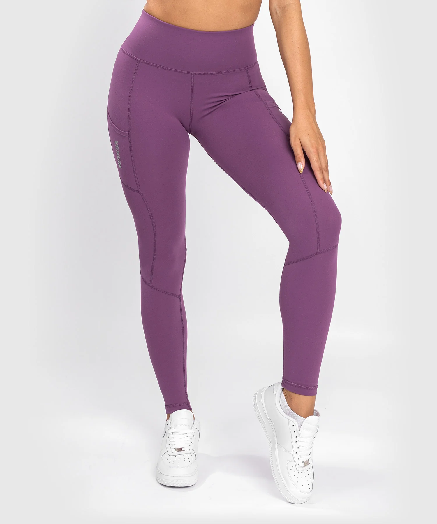 Leggings Venum Essential Performance -  Orchidée Sombre/Argent Brossé