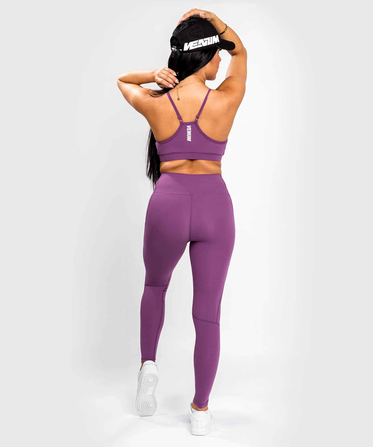 Leggings Venum Essential Performance -  Orchidée Sombre/Argent Brossé - Image 3