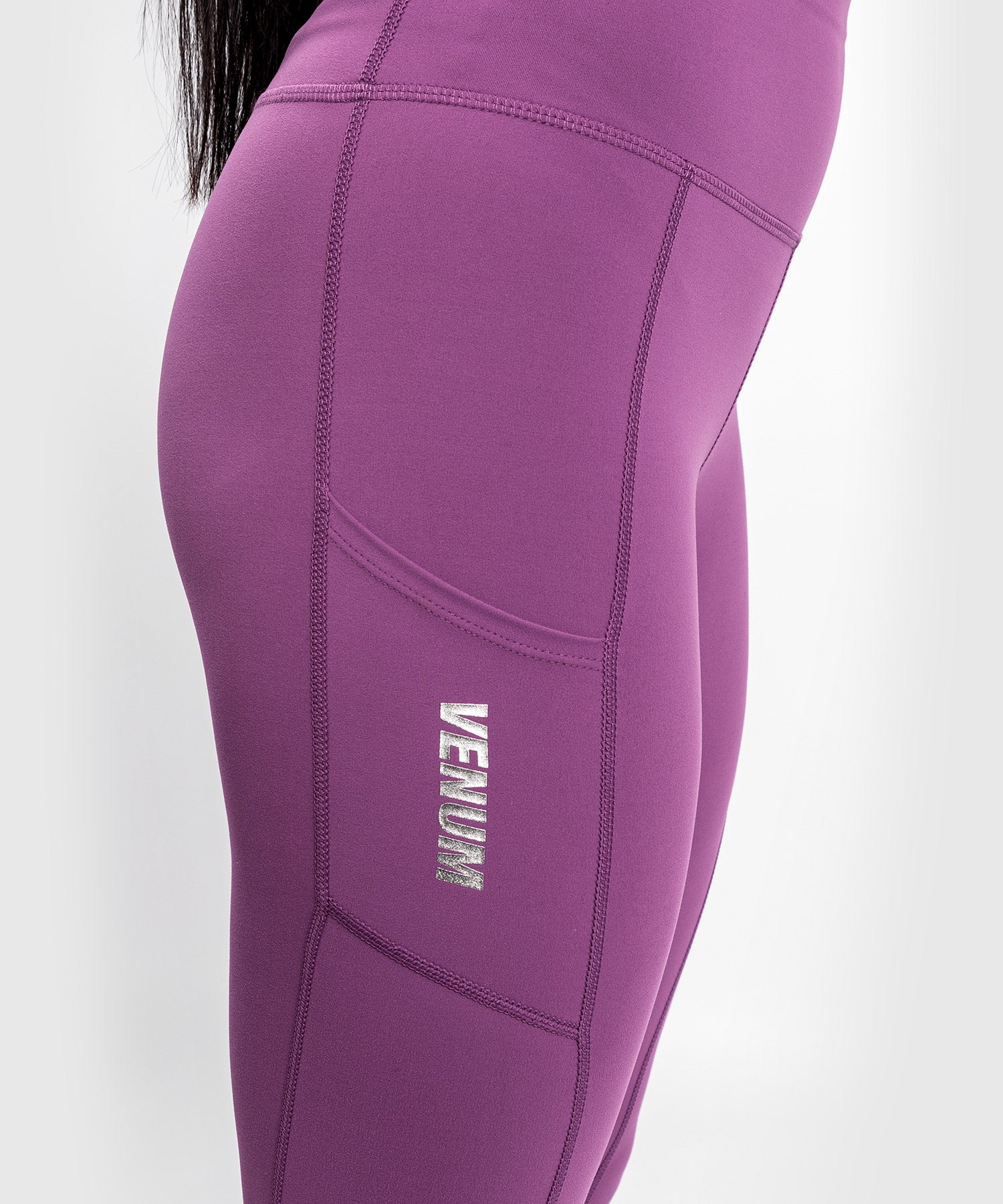 Leggings Venum Essential Performance -  Orchidée Sombre/Argent Brossé - Image 8