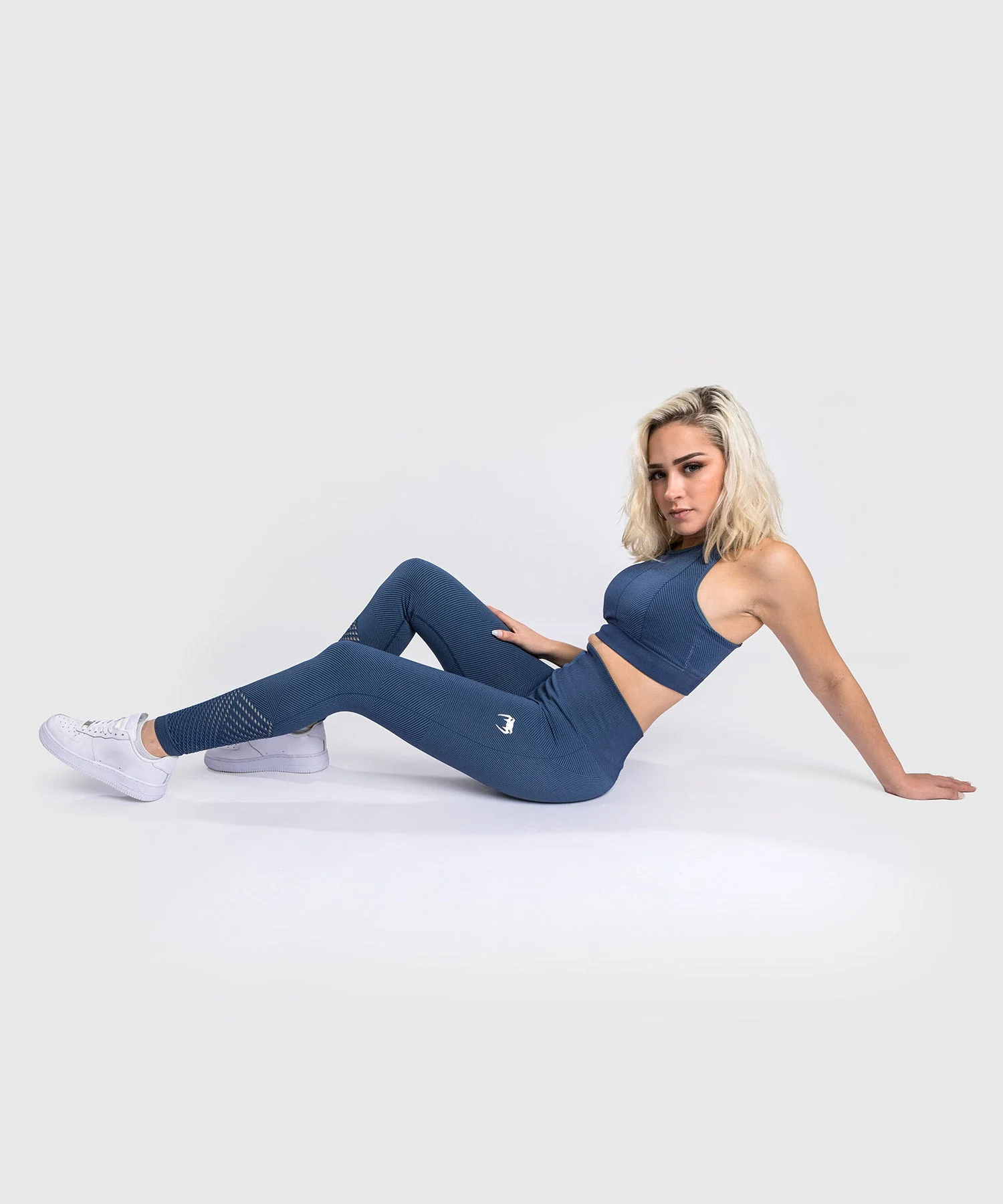 Leggings Venum Sparring Seamless 7/8 - Bleu Canard - Image 2