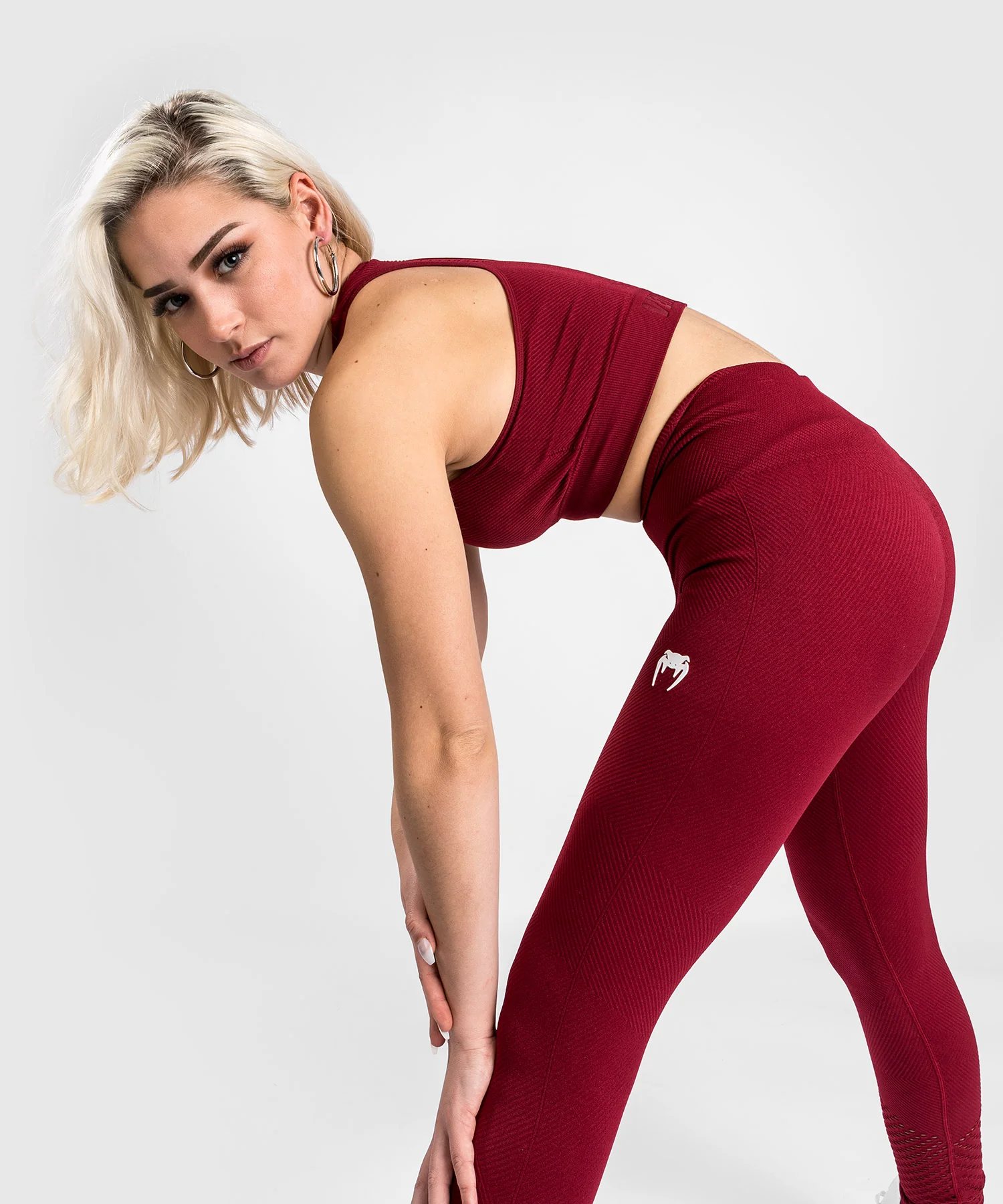 Leggings Venum Sparring Seamless 7/8 - Bordeaux - Image 3