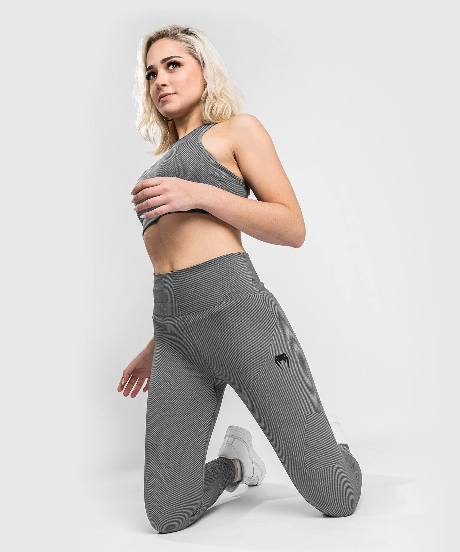 Leggings Venum Sparring Seamless 7/8 - Gris Foncé - Image 2