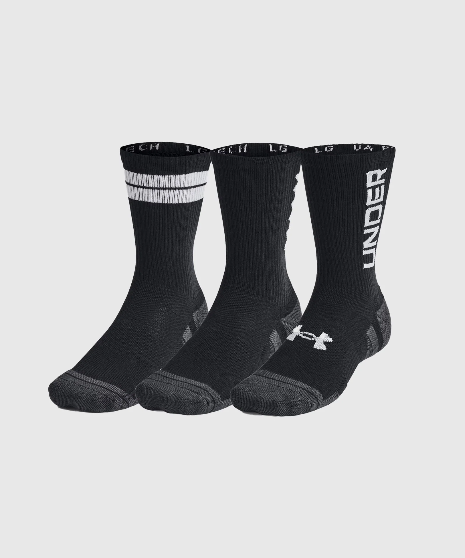 Lot De 3 Paires De Chaussettes Hautes Under Armour Ua Performance Tech - Noir