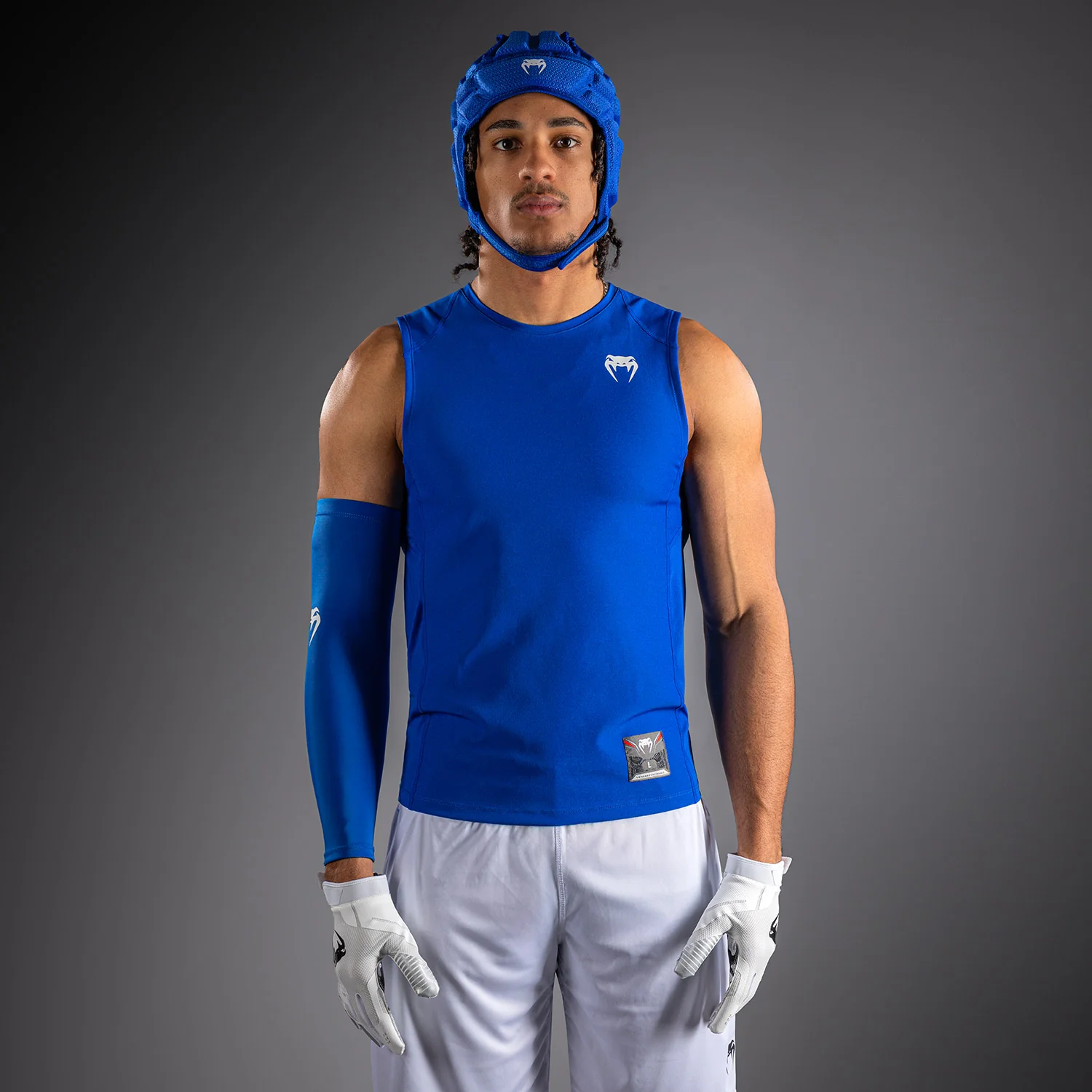 Maillot de Compression sans manches Venum Elite Football - Bleu Royal