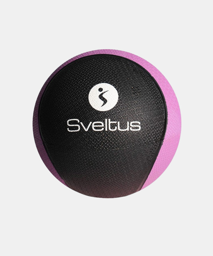 Medecine Ball Sveltus Rubber - 5 Kg - Noir/Mauve - Image 2