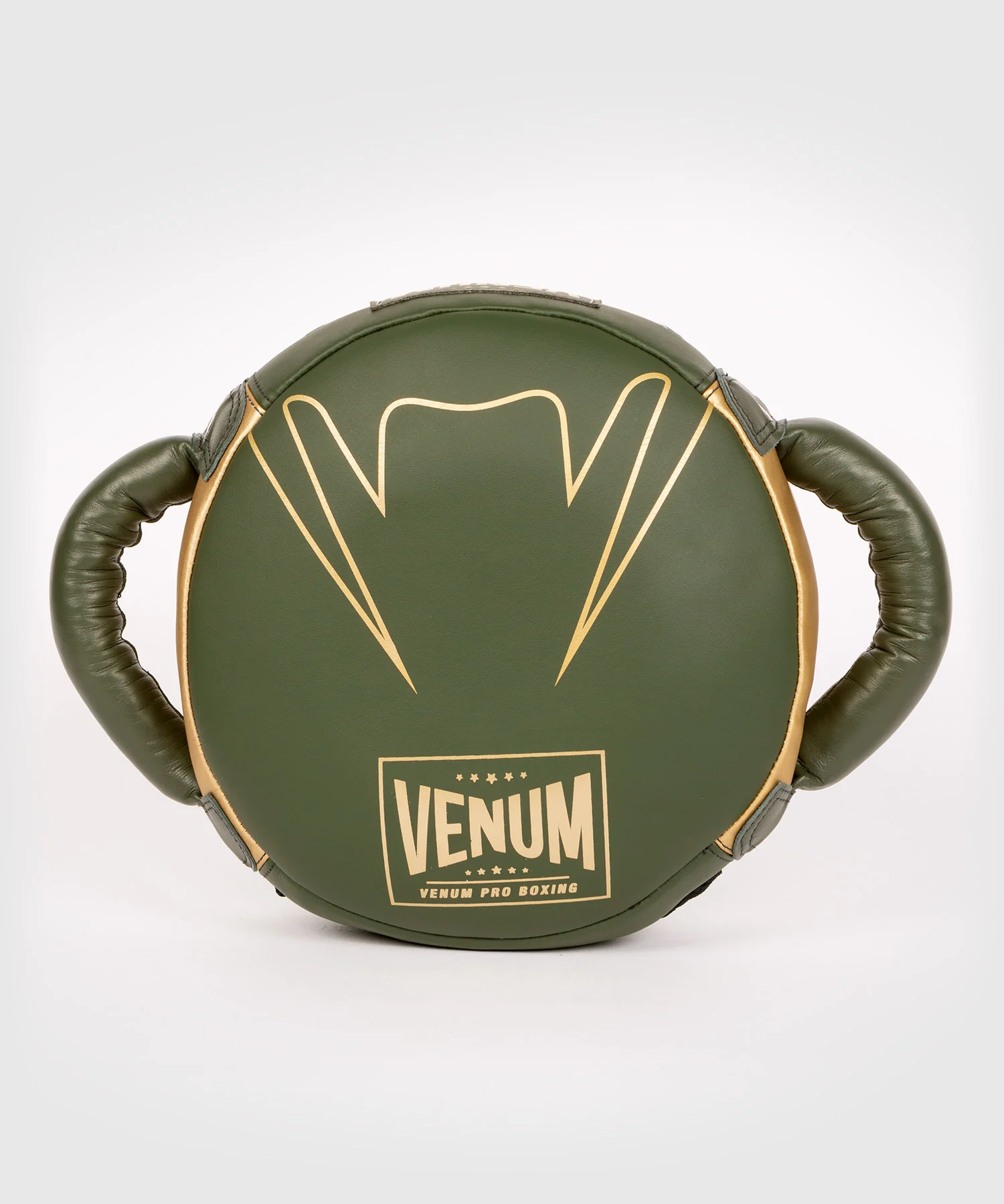 Bouclier de Frappe Mini Rond Venum Pro Boxing – Kaki/Or - Image 3