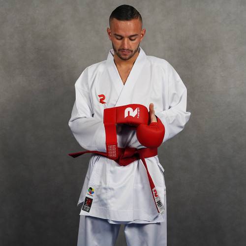 Mitaine de Karaté Entraînement Et Compétition Fight Art - Modèle Intégral - Rouge - Image 7