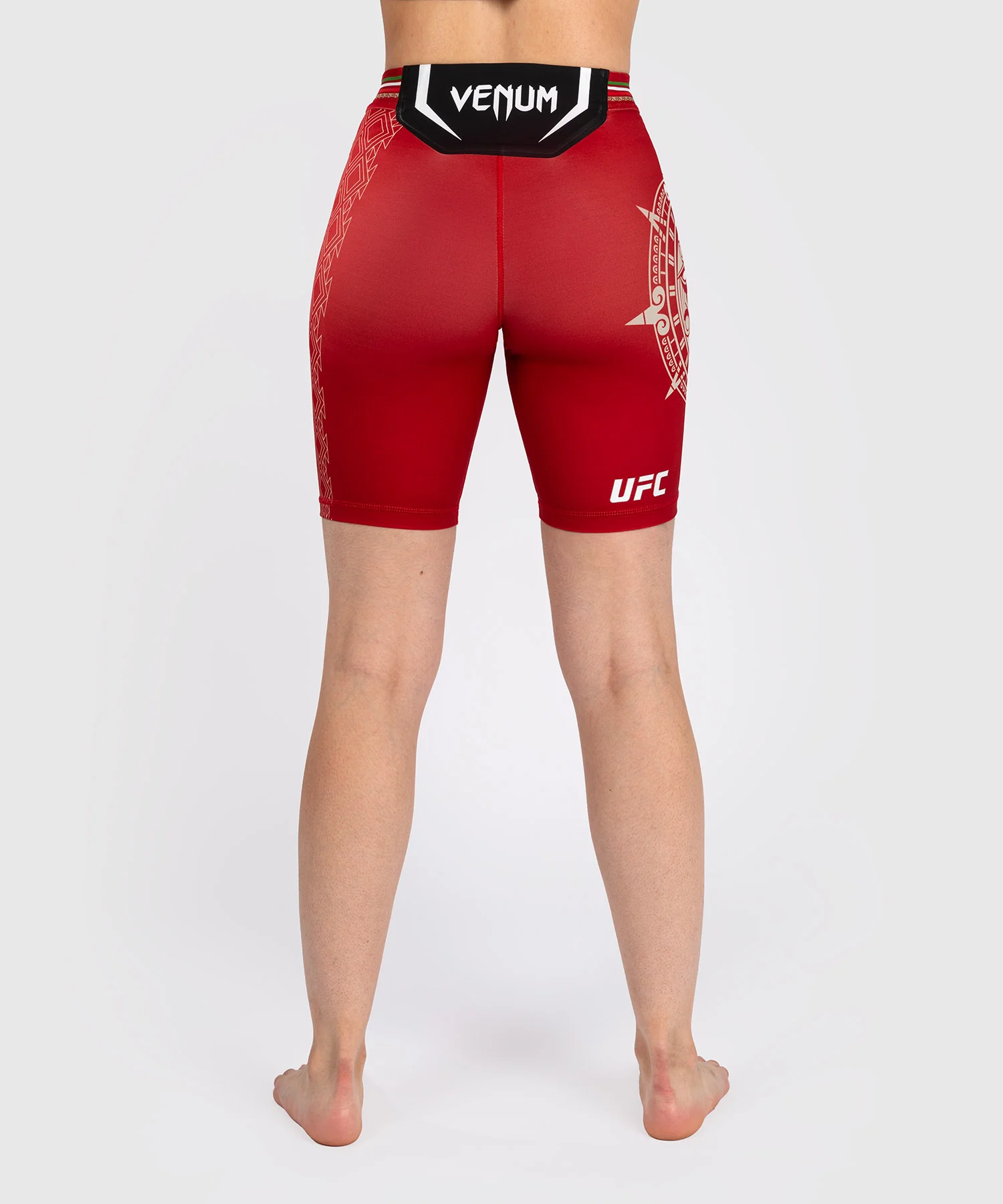 Noche UFC by Venum Authentic Fight Night Short de compression pour Femmes - Coupe Longue - Rouge - Image 2