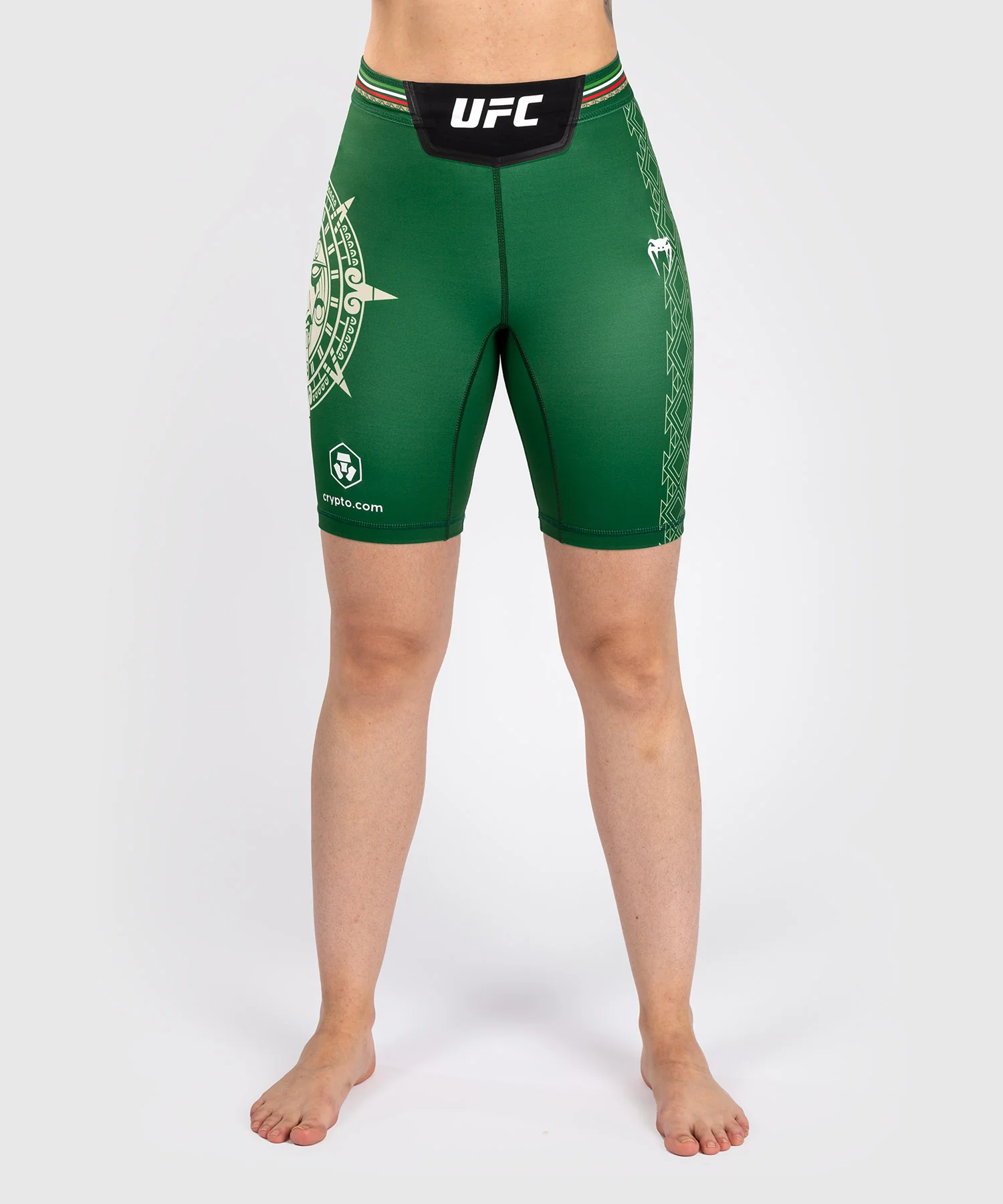 Noche UFC by Venum Authentic Fight Night Short de compression pour Femmes - Coupe Longue - Vert