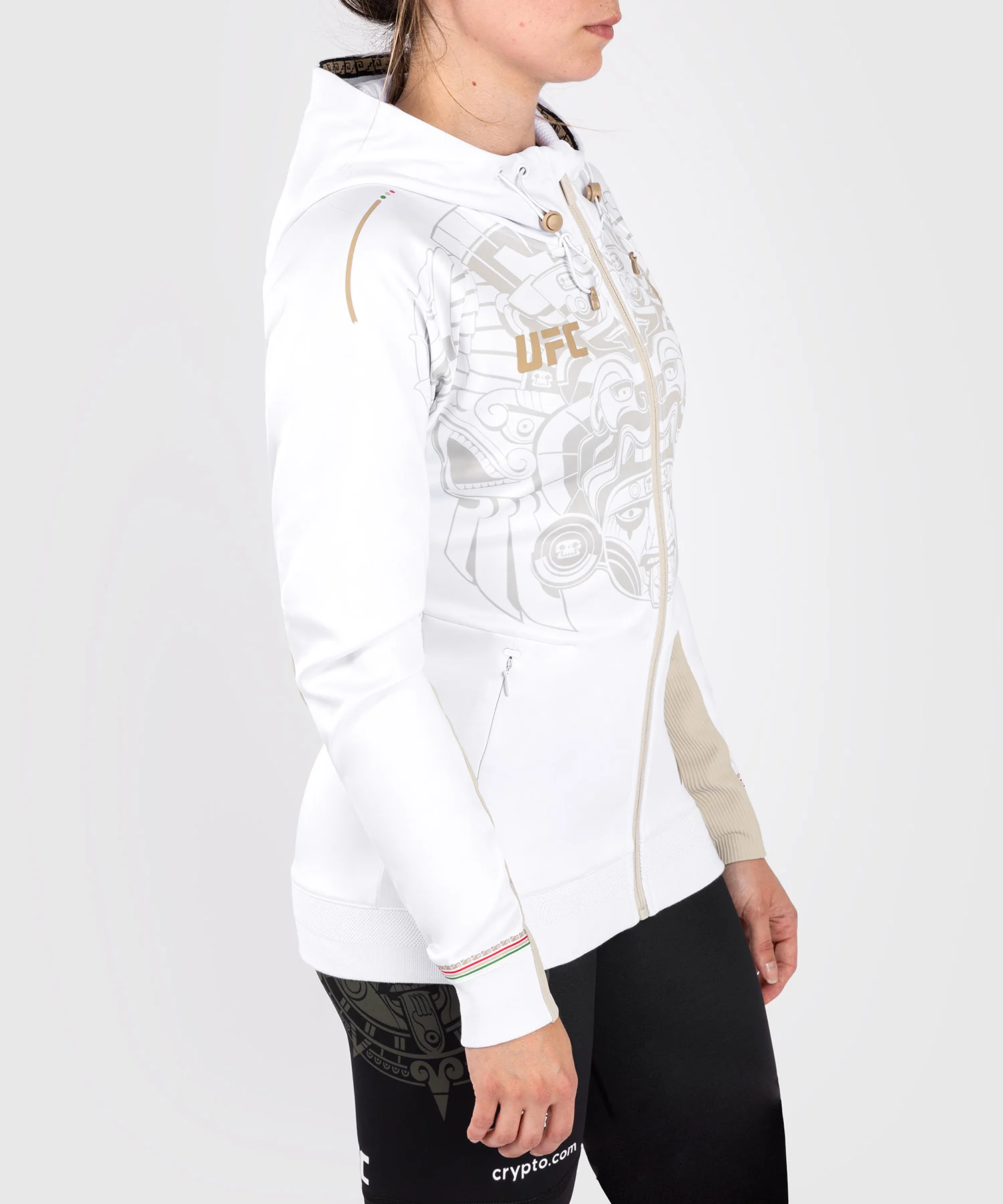 Noche UFC by Venum Authentic Fight Night Sweat à capuche pour femme - Blanc - Image 3