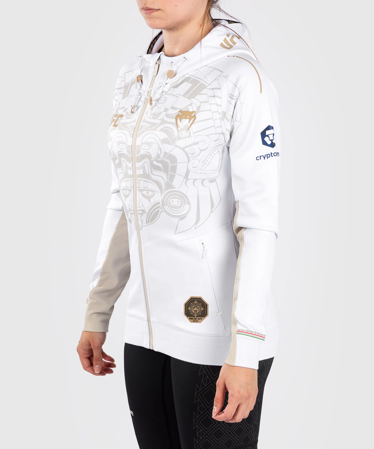 Noche UFC by Venum Authentic Fight Night Sweat à capuche pour femme - Blanc - Image 4