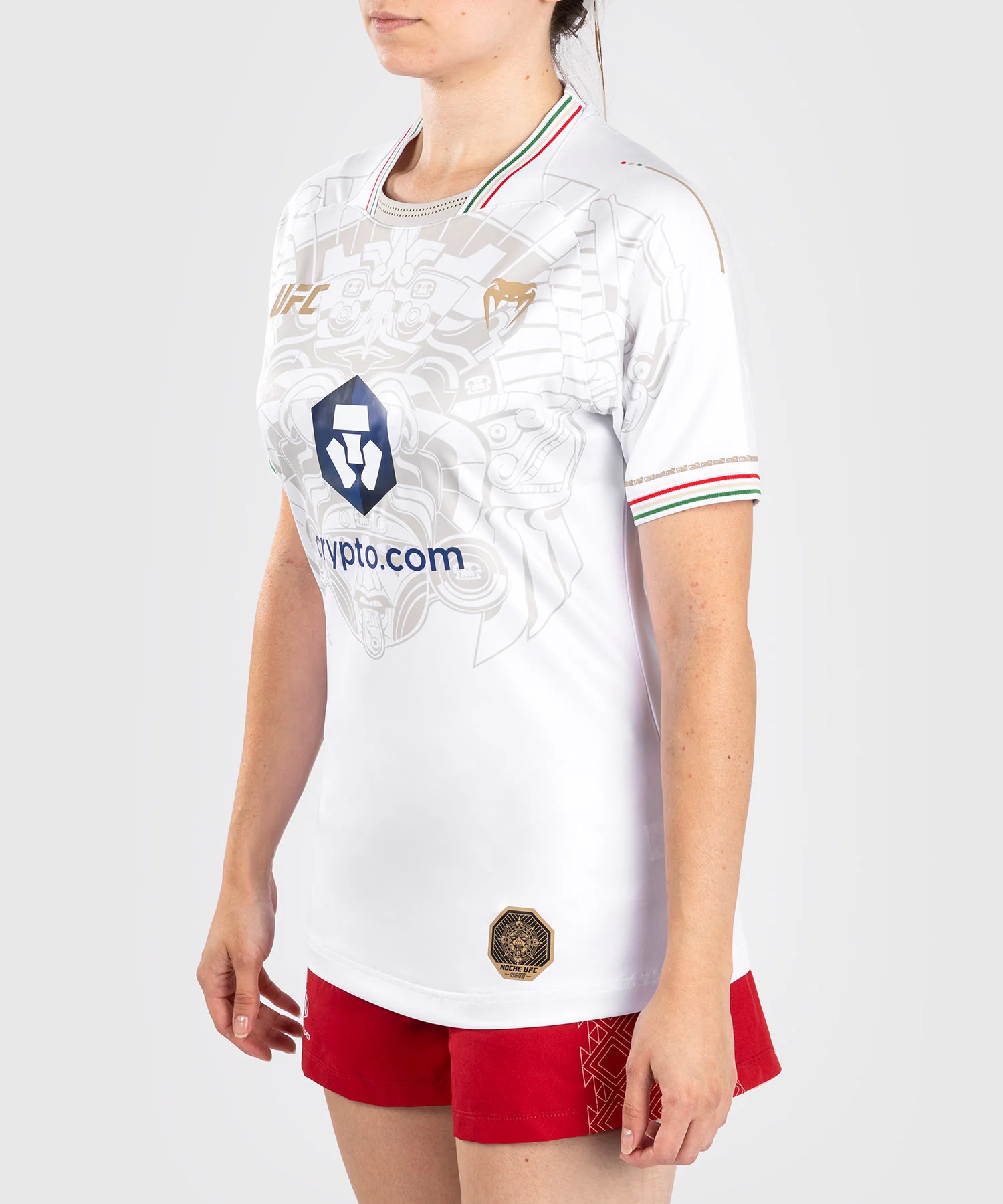 Noche UFC by Venum Authentic Fight Night T-shirt Dry Tech pour femme - Blanc - Image 3